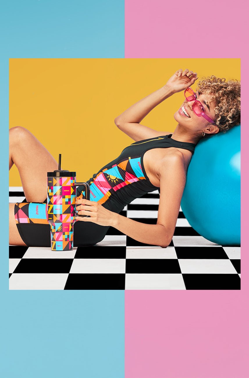 Izolowany kubek Zumba Rays