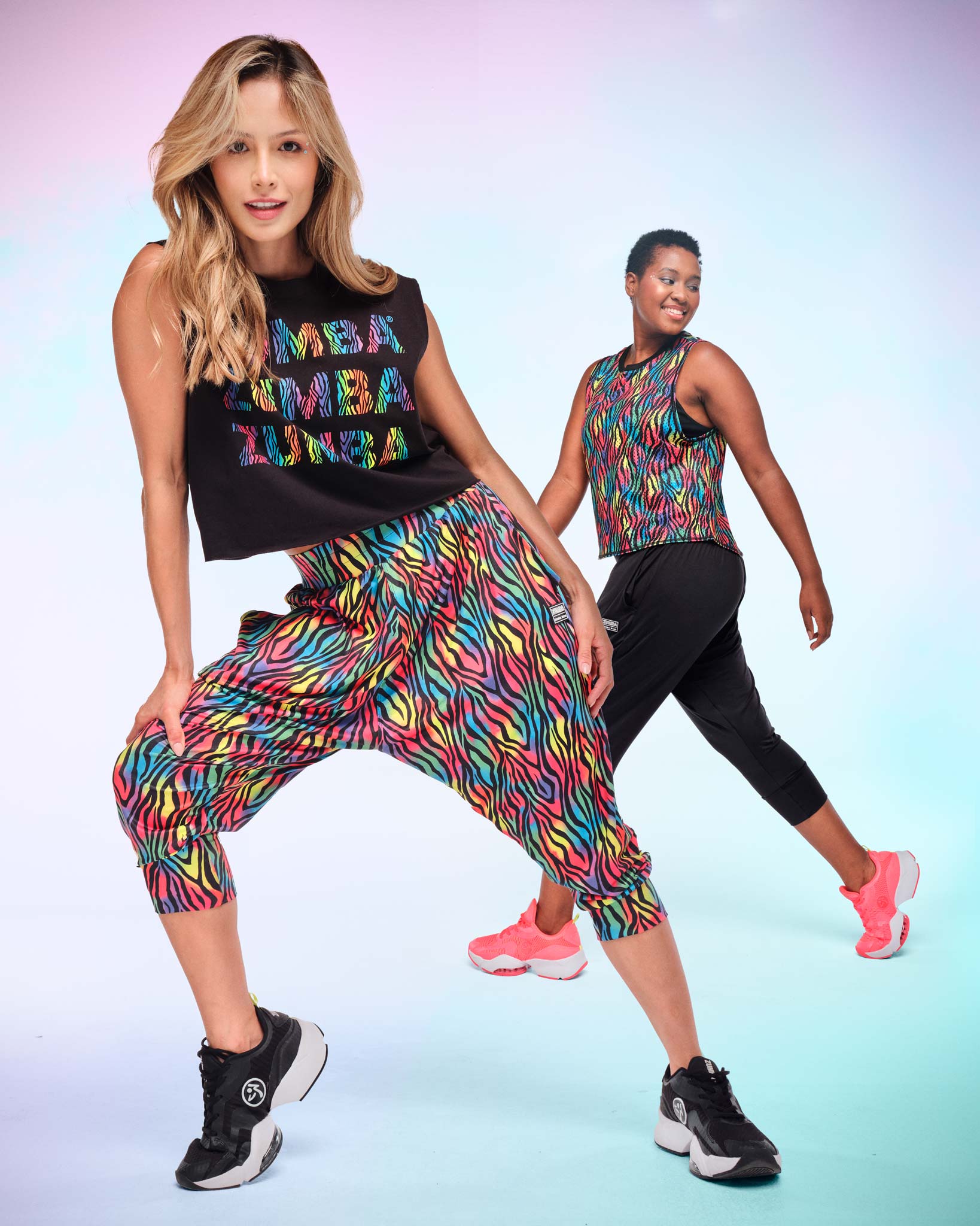 Spodnie haremki 3/4 Zumba Funscape