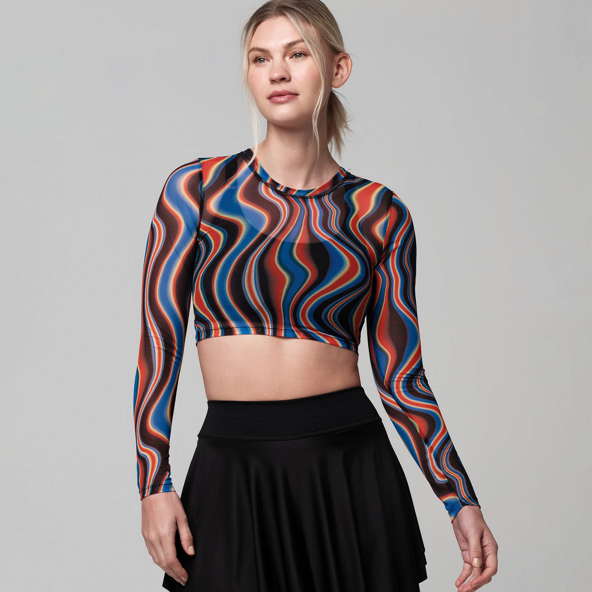 Bluzka crop z siateczki STRONG iD Over Everything