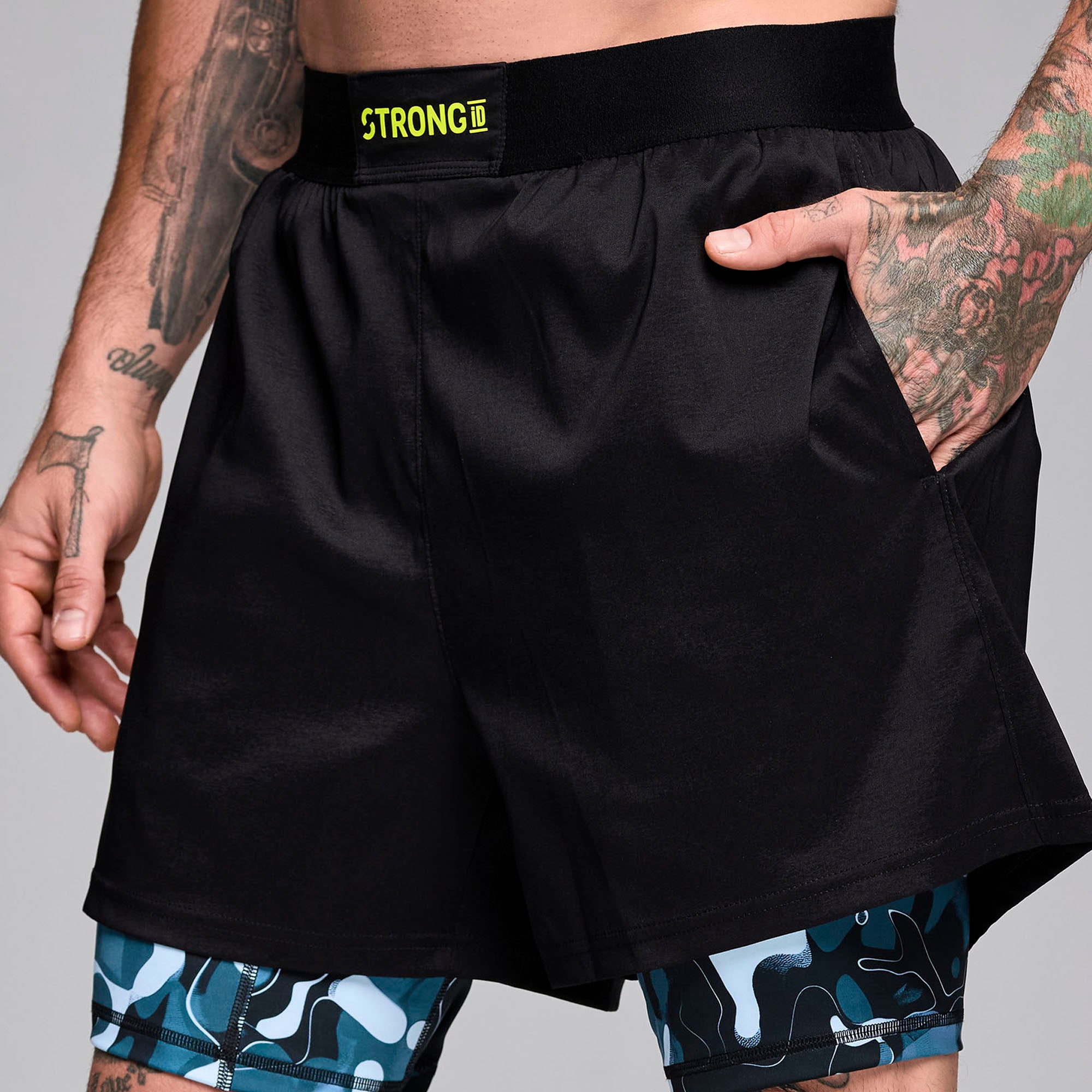 Szorty podwójne unisex STRONG iD