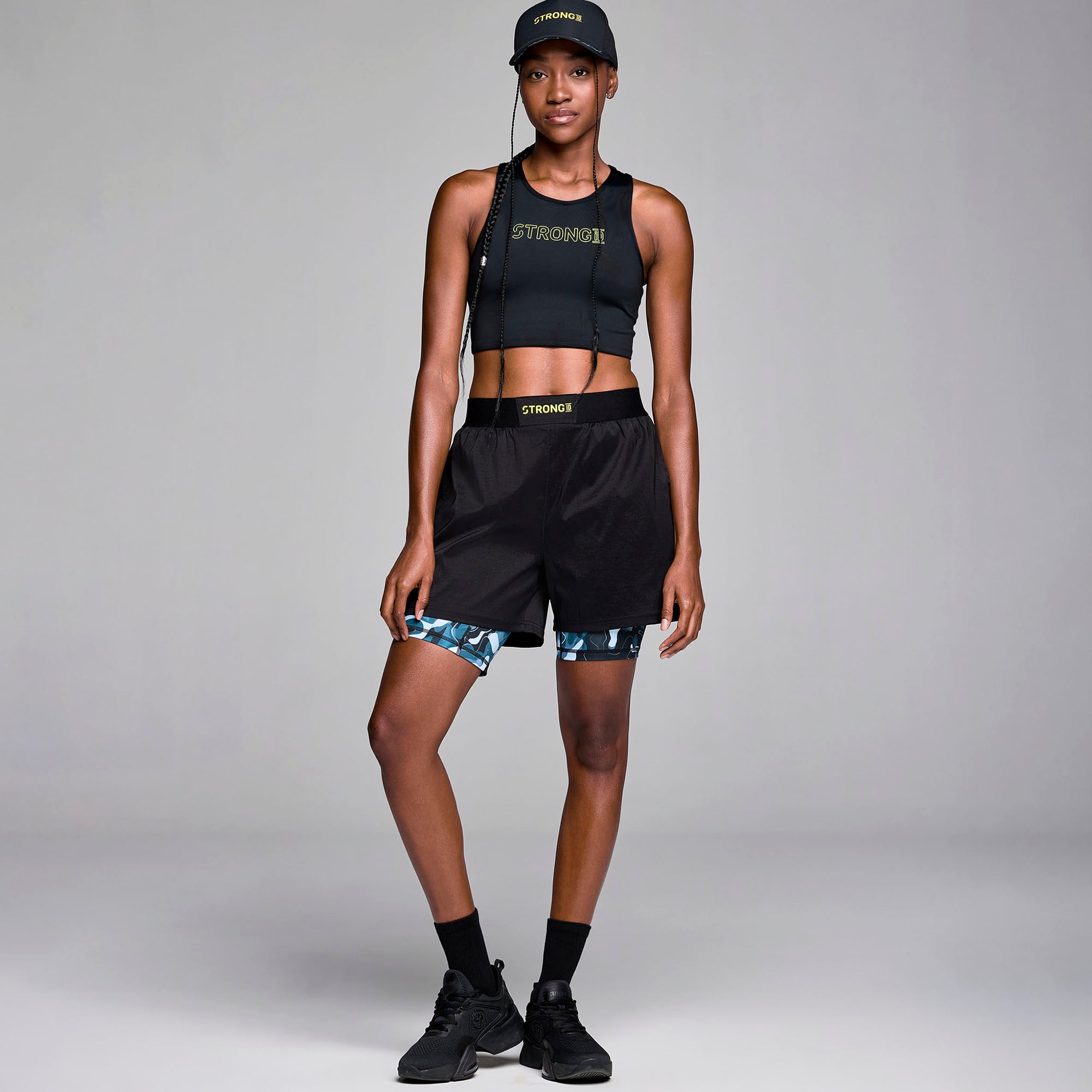 Szorty podwójne unisex STRONG iD