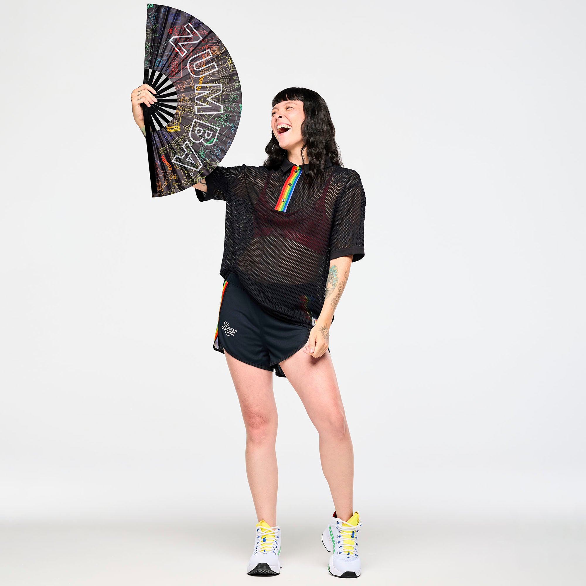 Zumba Rainbow Ombre Fan