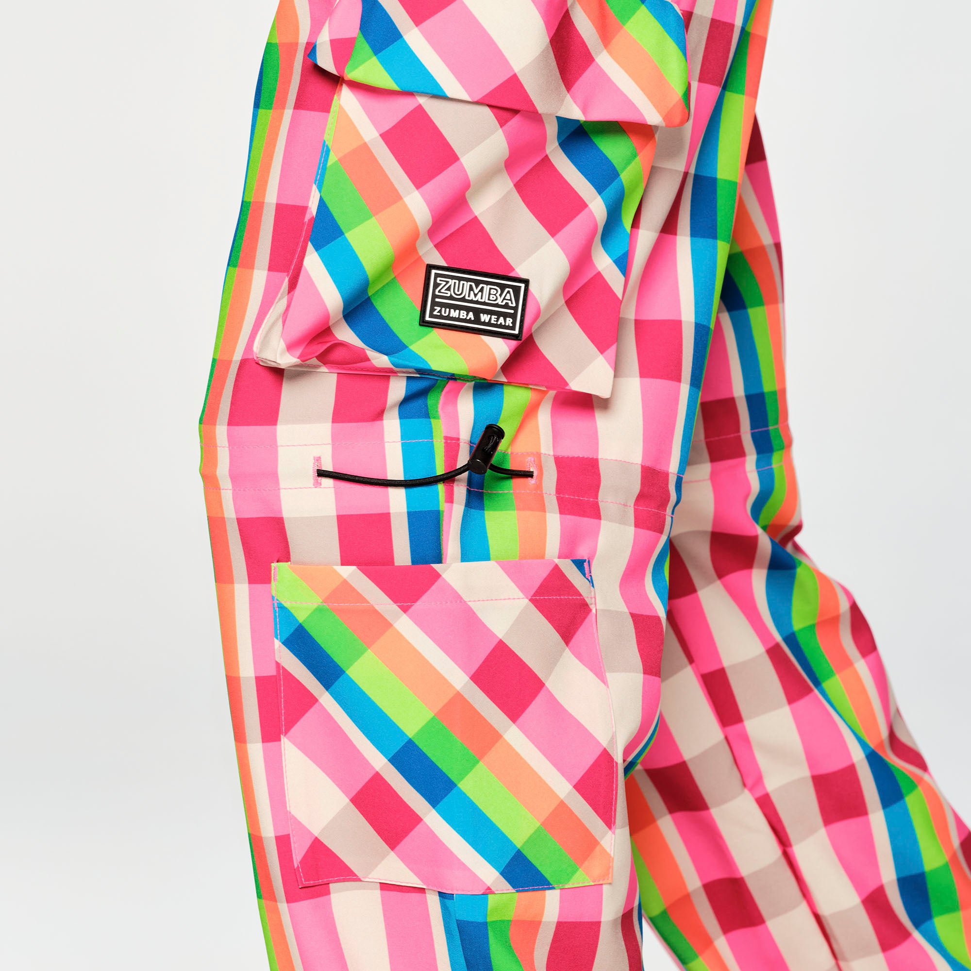 Spodnie unisex cargo Zumba Plaid Pop