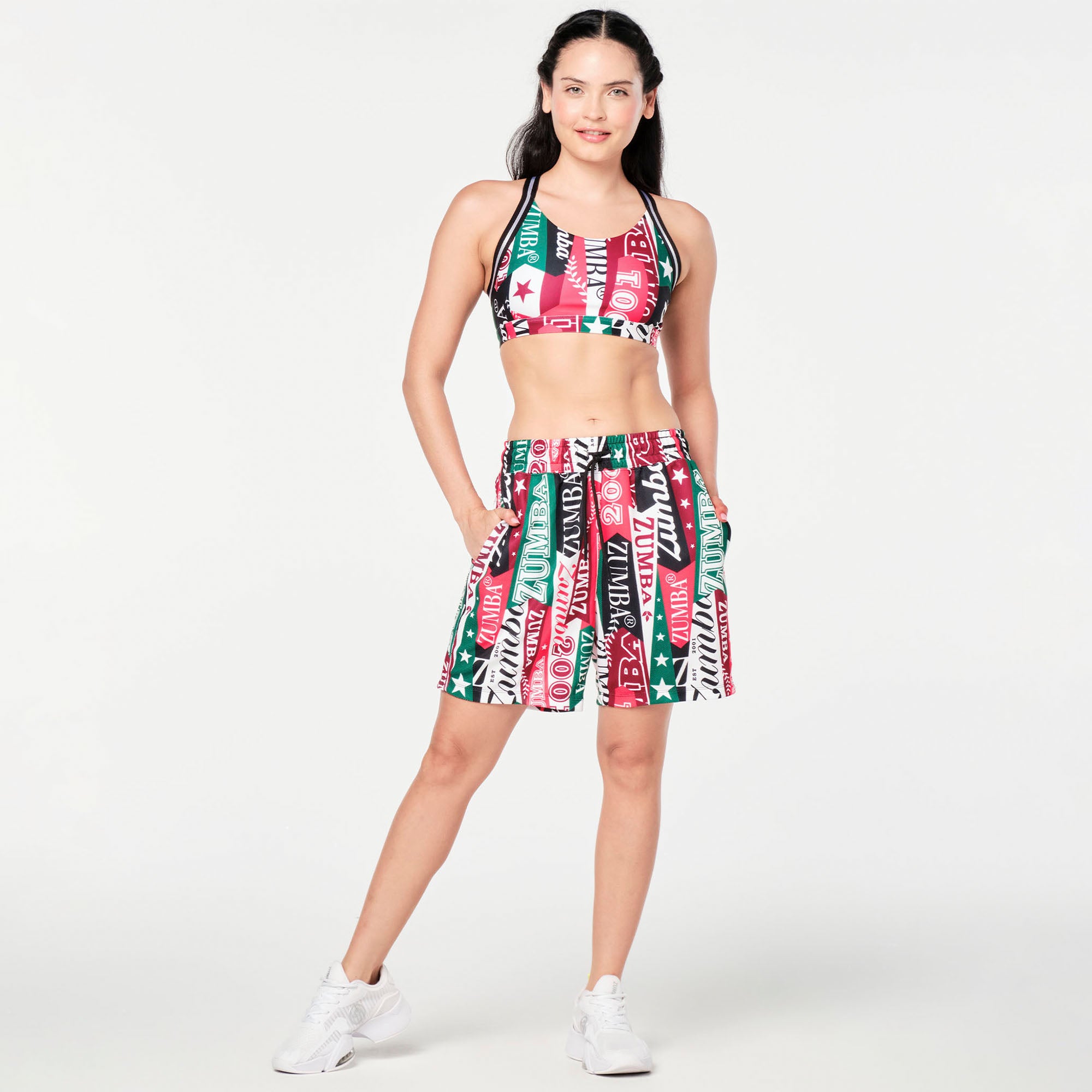 Szorty z siatki Zumba Prep