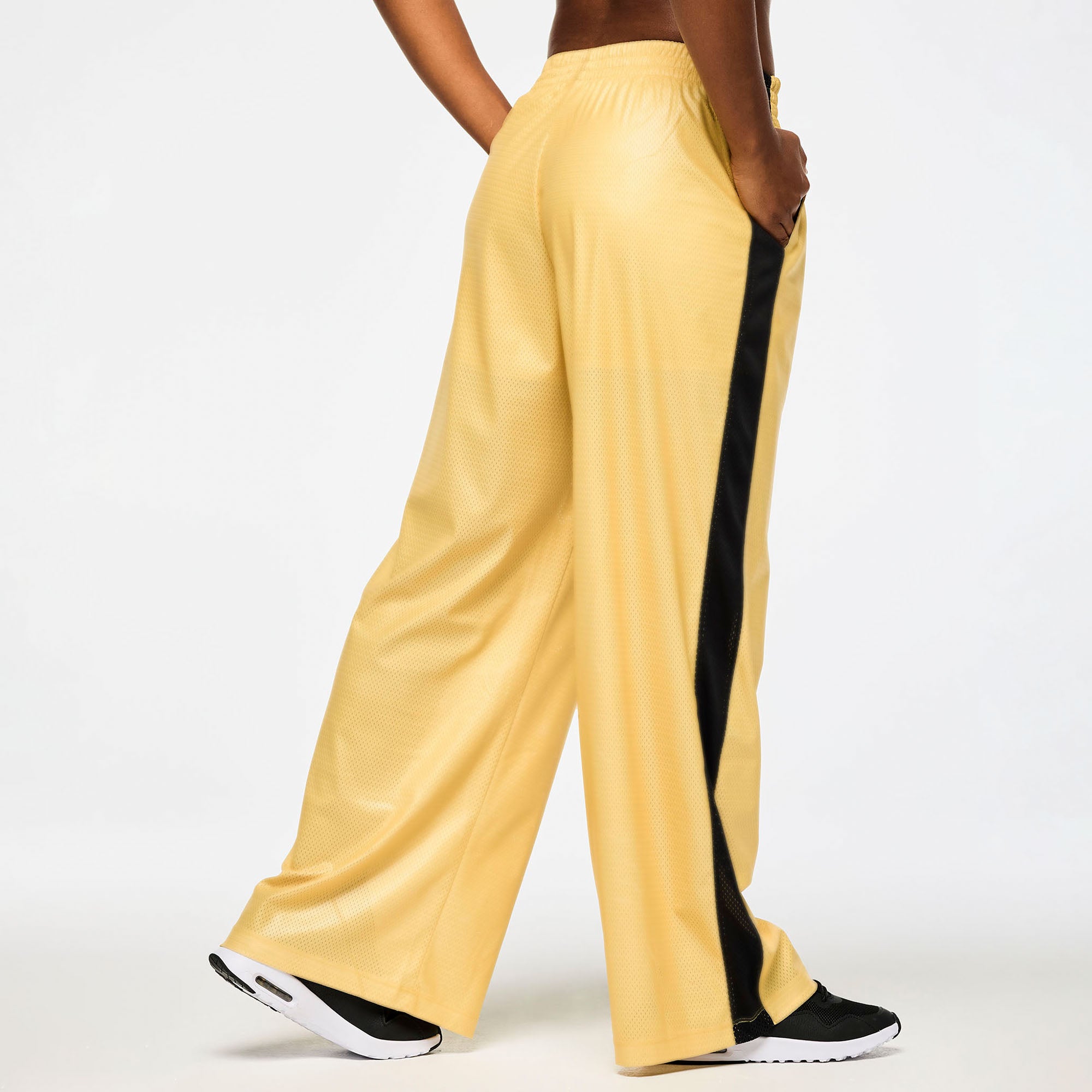 Siatkowe Spodnie z Prostą Nogawką Victory