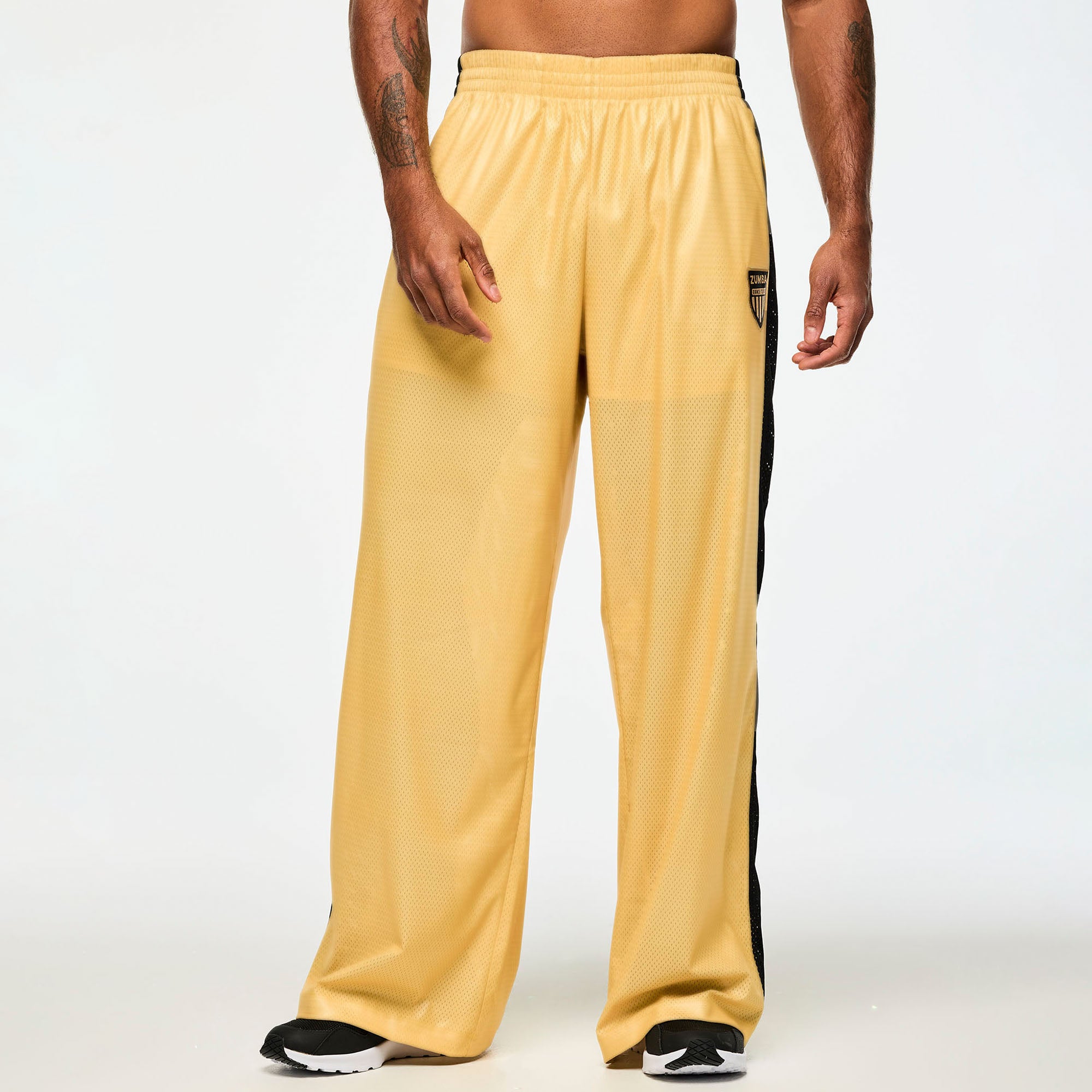 Siatkowe Spodnie z Prostą Nogawką Victory