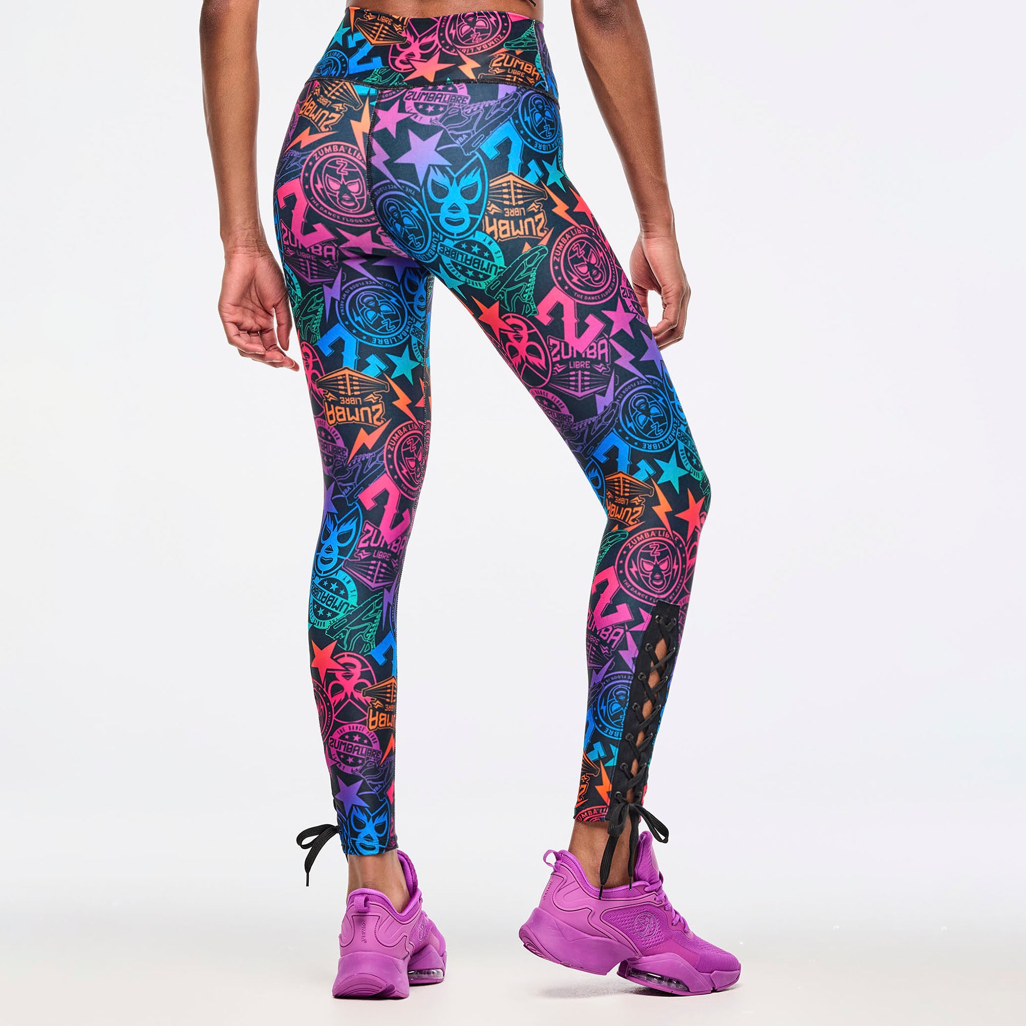 Legginsy z wiązaniem przy kostkach Zumba Libre