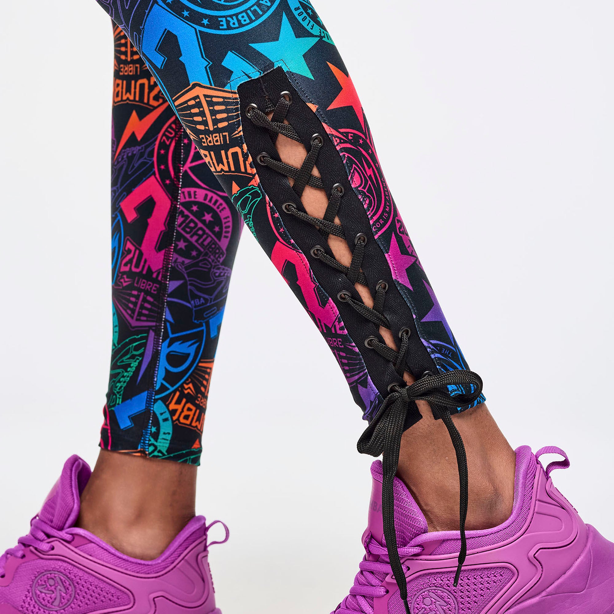 Legginsy z wiązaniem przy kostkach Zumba Libre