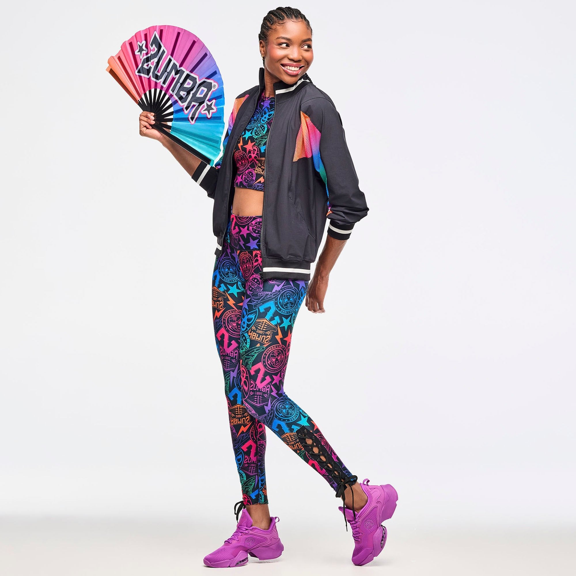 Legginsy z wiązaniem przy kostkach Zumba Libre