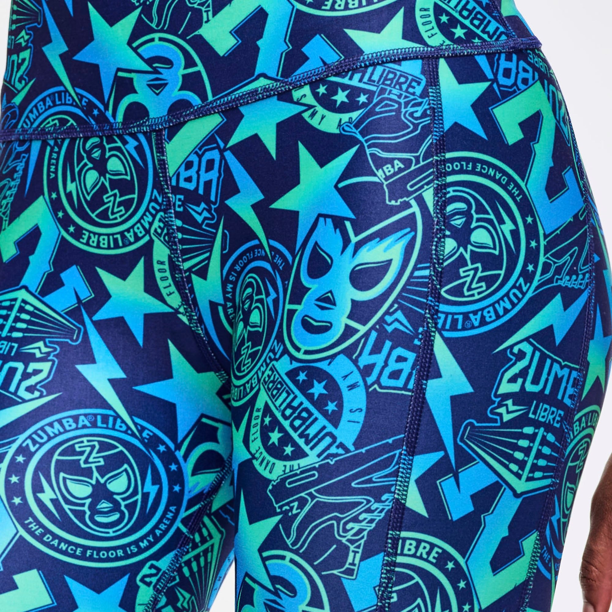 Legginsy z wstawkami z siatki Zumba Libre