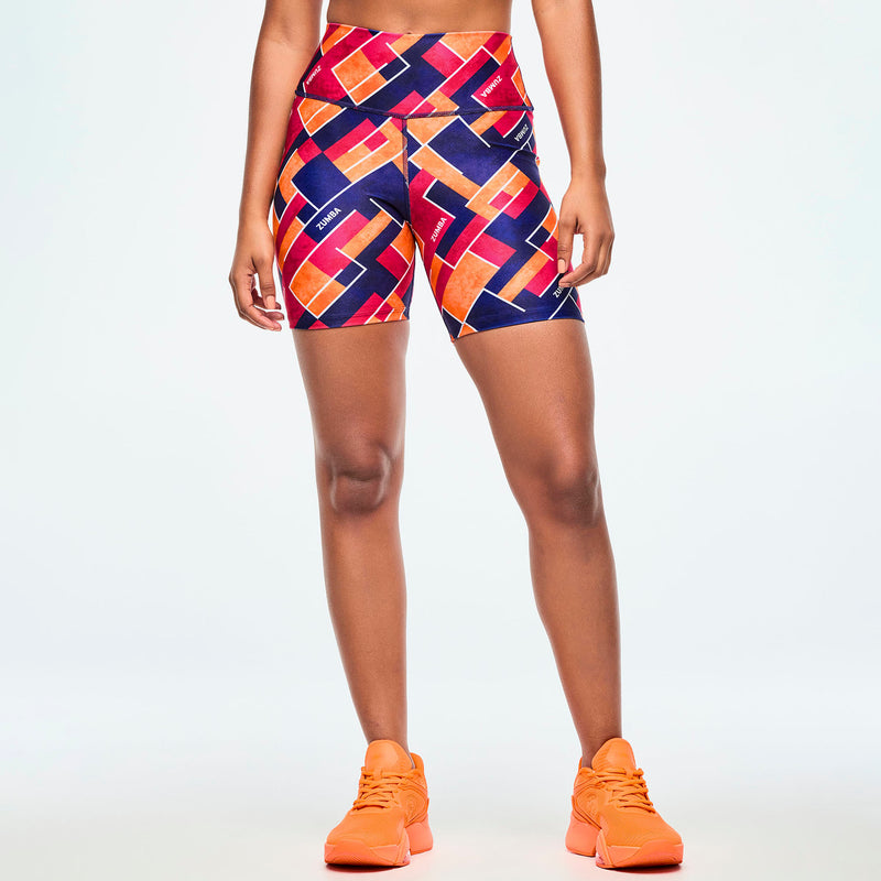 Bikery z wysokim stanem Zumba Class of 2001