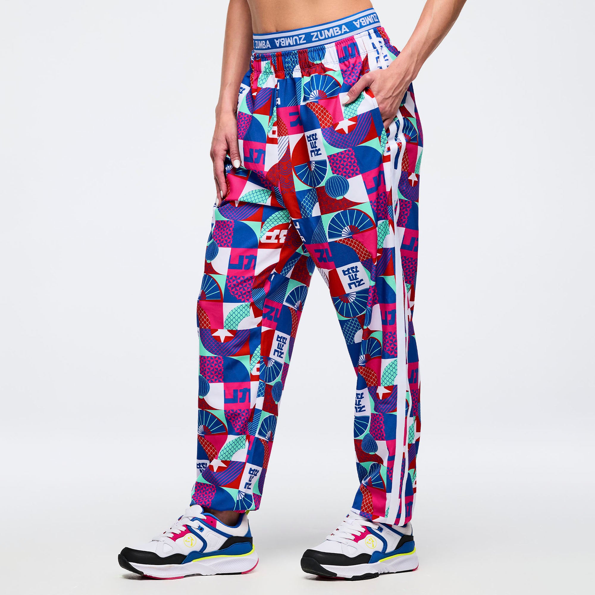 Spodnie z podwójnym pasem Zumba Eastern Flavor