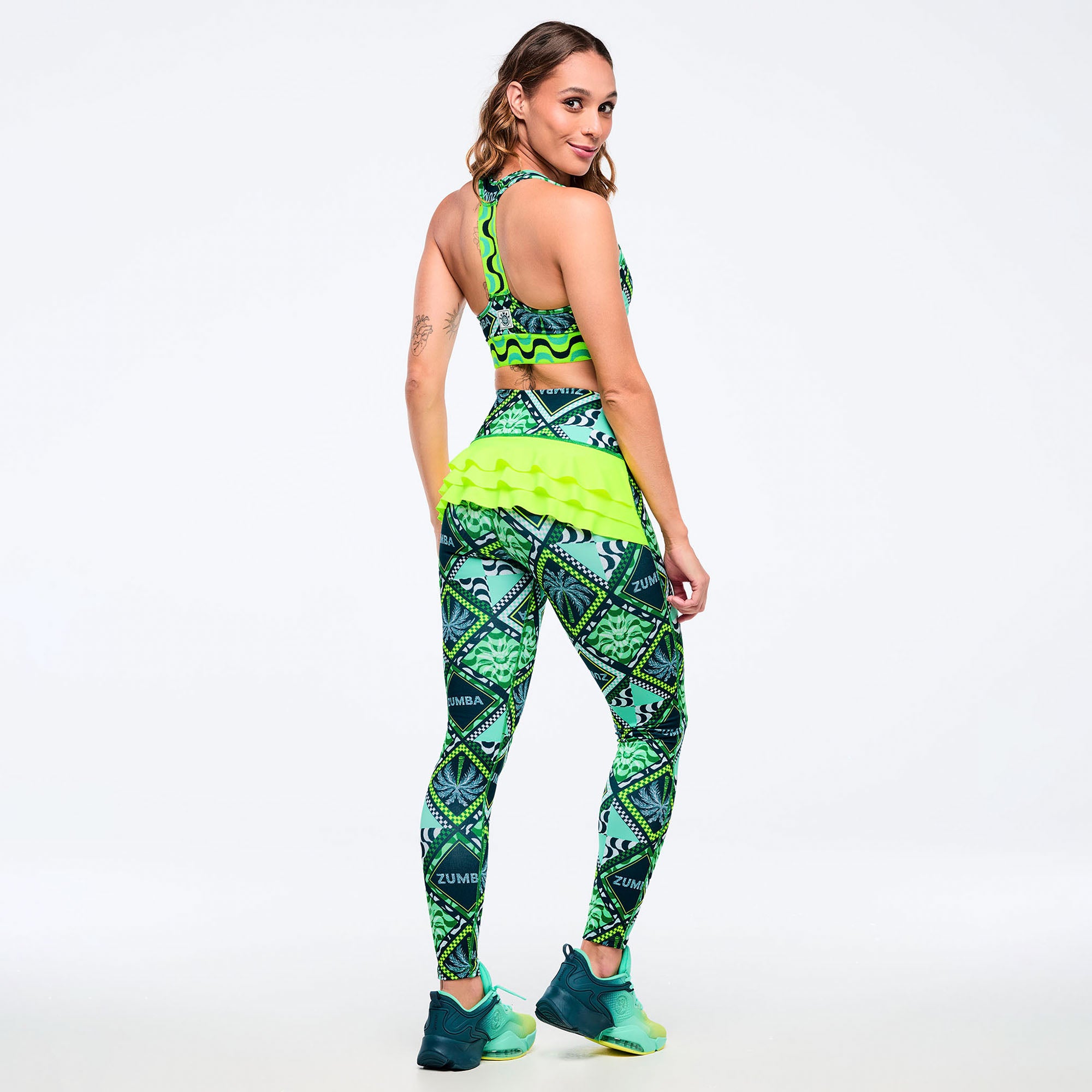 Legginsy z falbankami Zumba Latin Movement