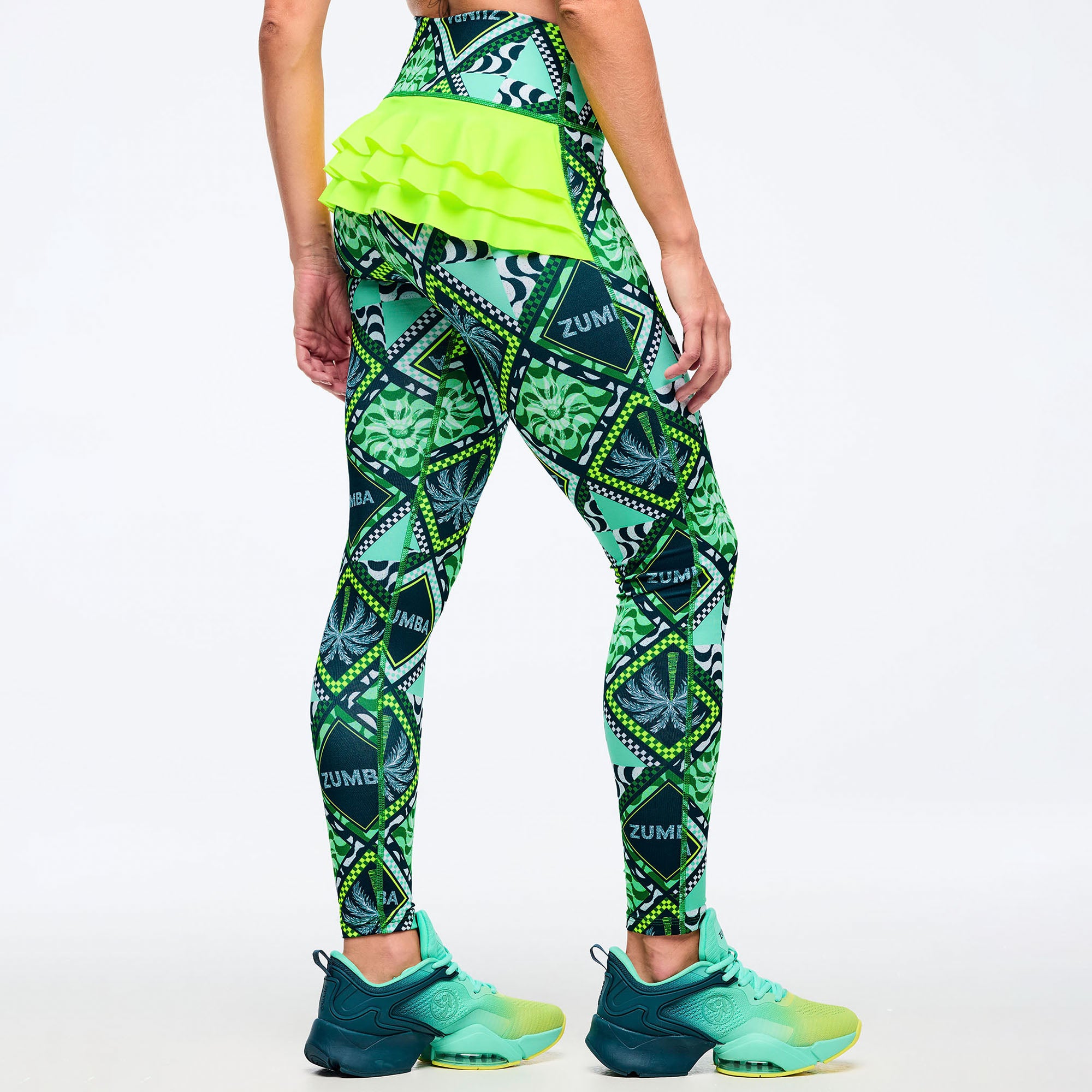 Legginsy z falbankami Zumba Latin Movement