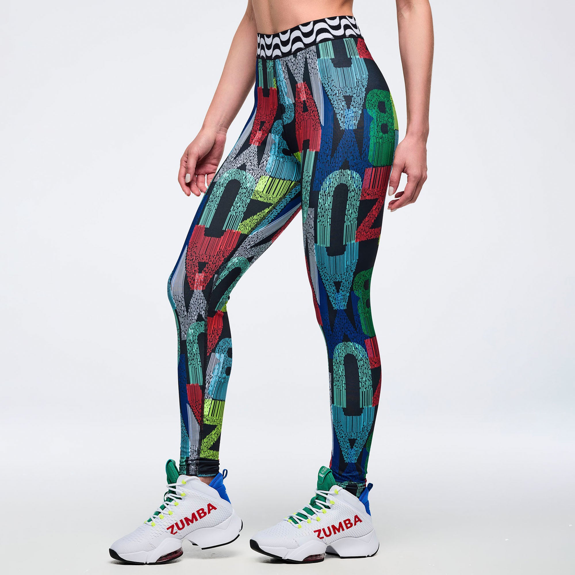 Legginsy z elastycznym pasem Zumba Latin Movement