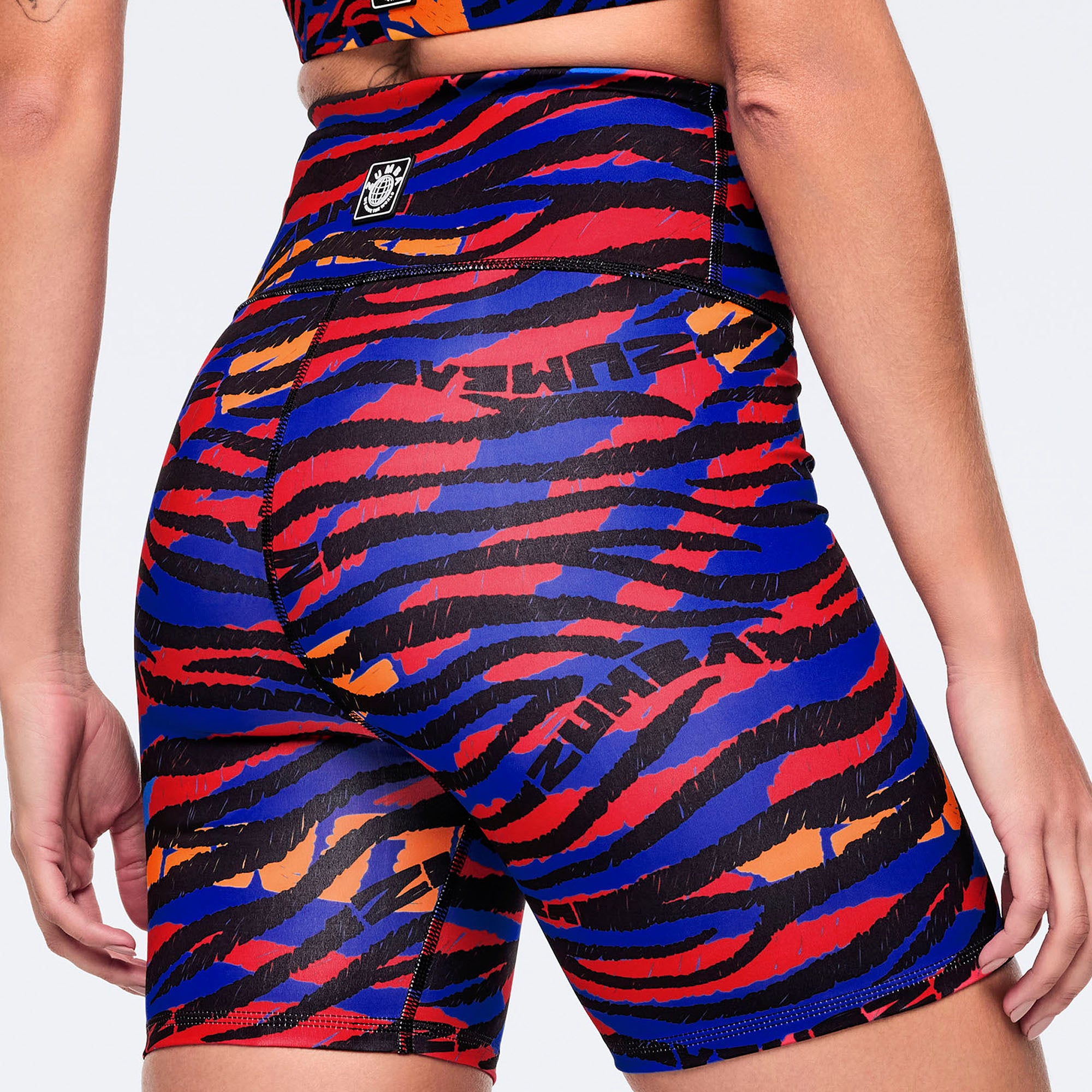 Bikery sportowe zebra neon
