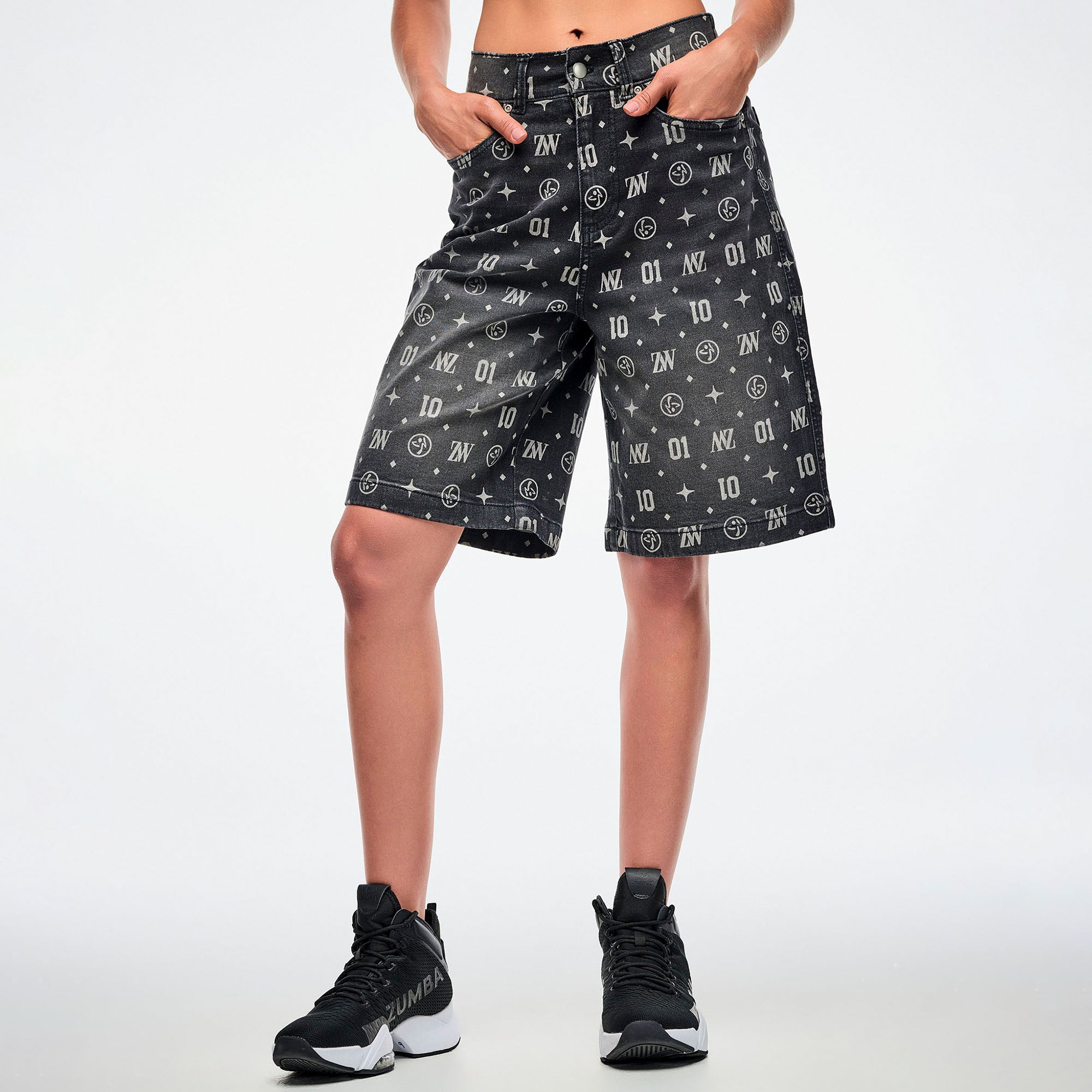 Jeansowe szorty unisex czarne