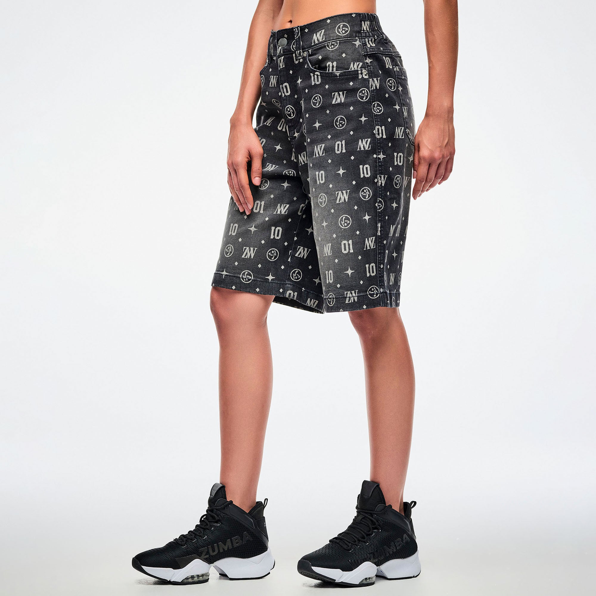 Jeansowe szorty unisex czarne