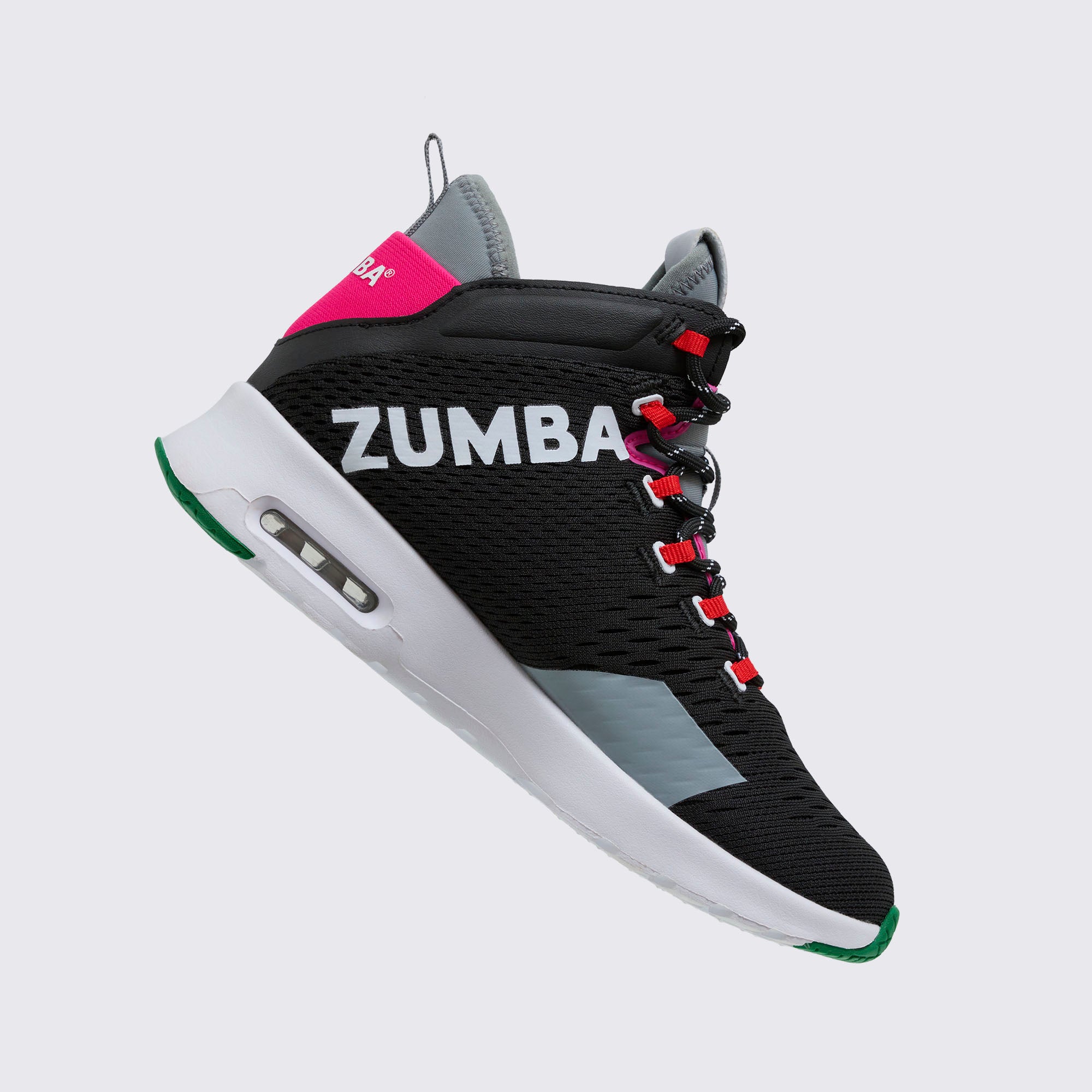 Czarne buty sportowe za kostkę z logo