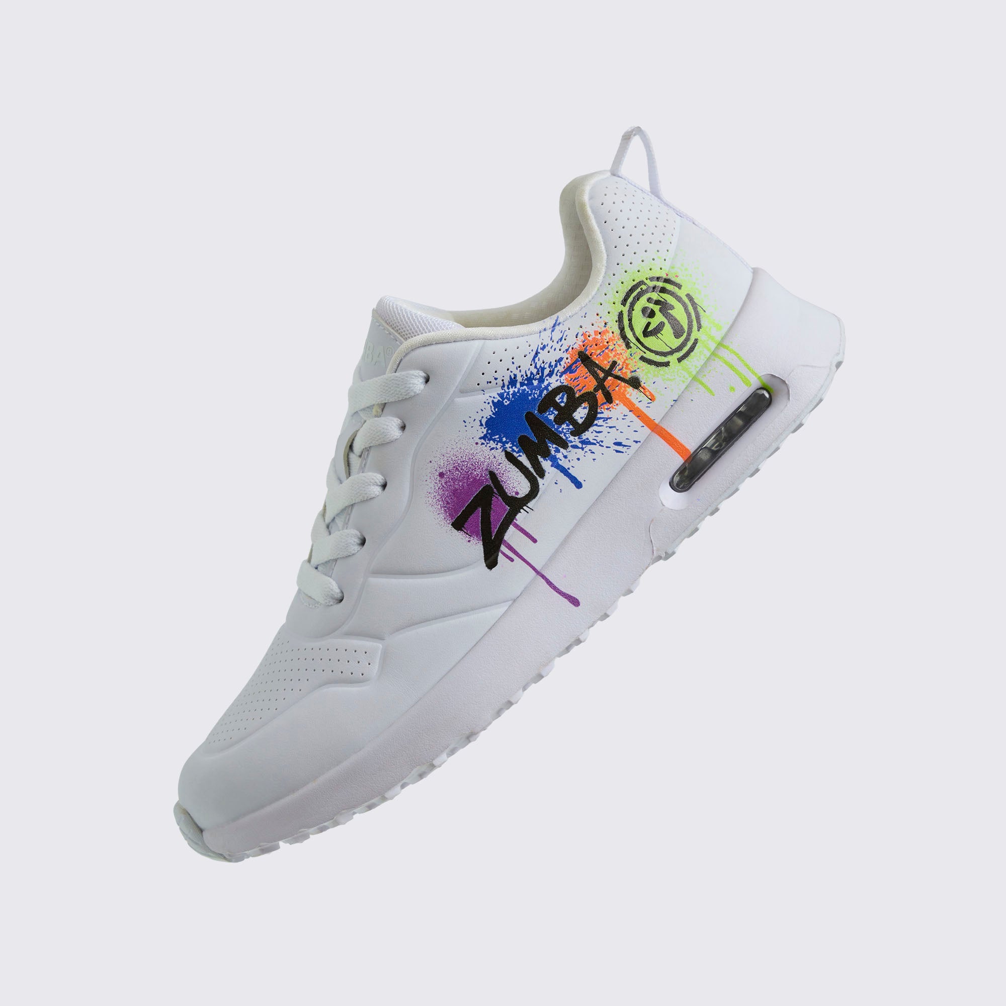 Buty sportowe białe kolorowy nadruk