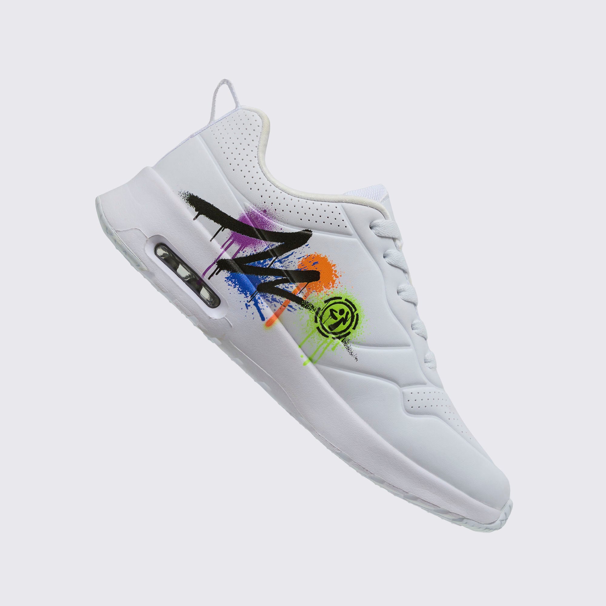 Buty sportowe białe kolorowy nadruk