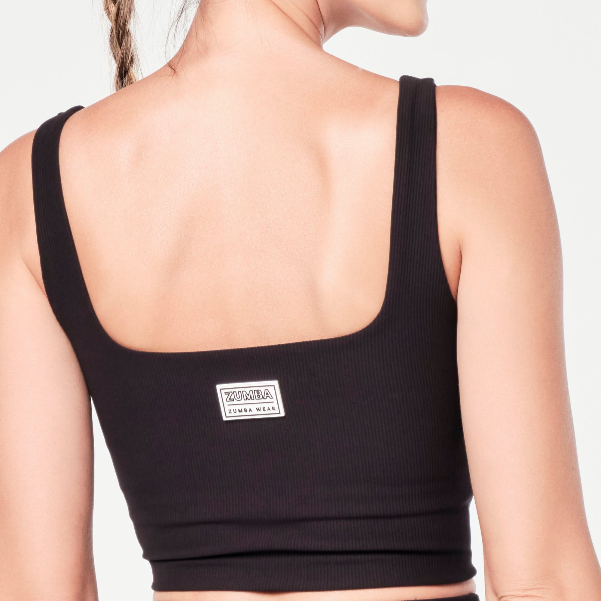 Crop top z wewnętrznym biustonoszem Zumba Prep