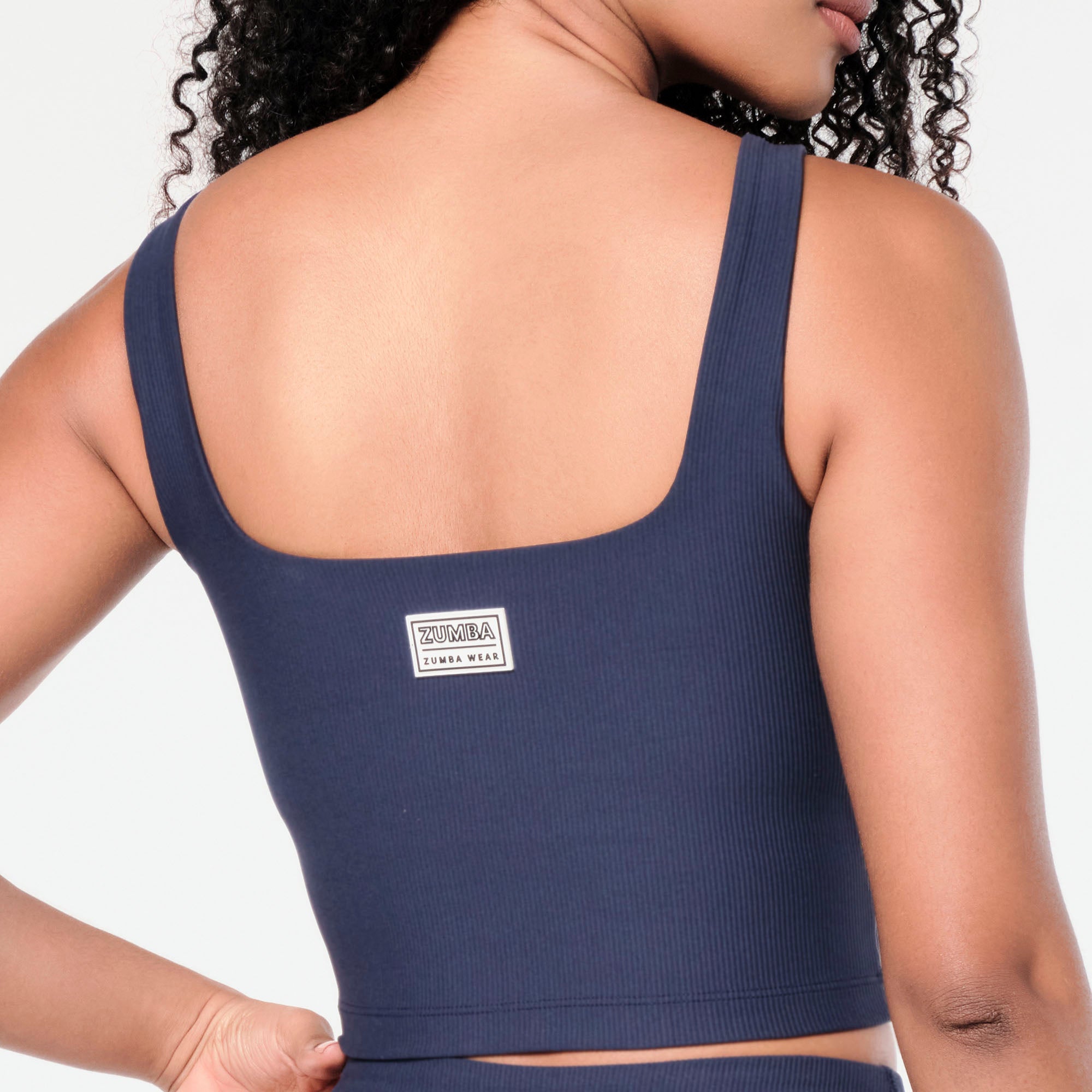 Crop top z wewnętrznym biustonoszem Zumba Prep