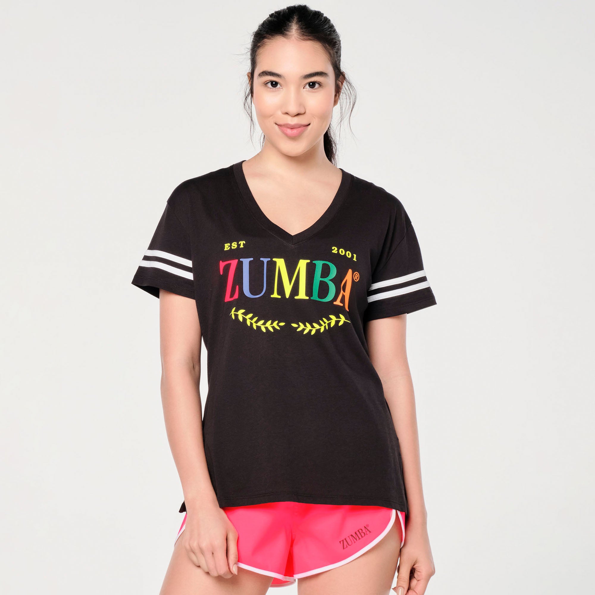 Koszulka z dekoltem V Zumba Prep