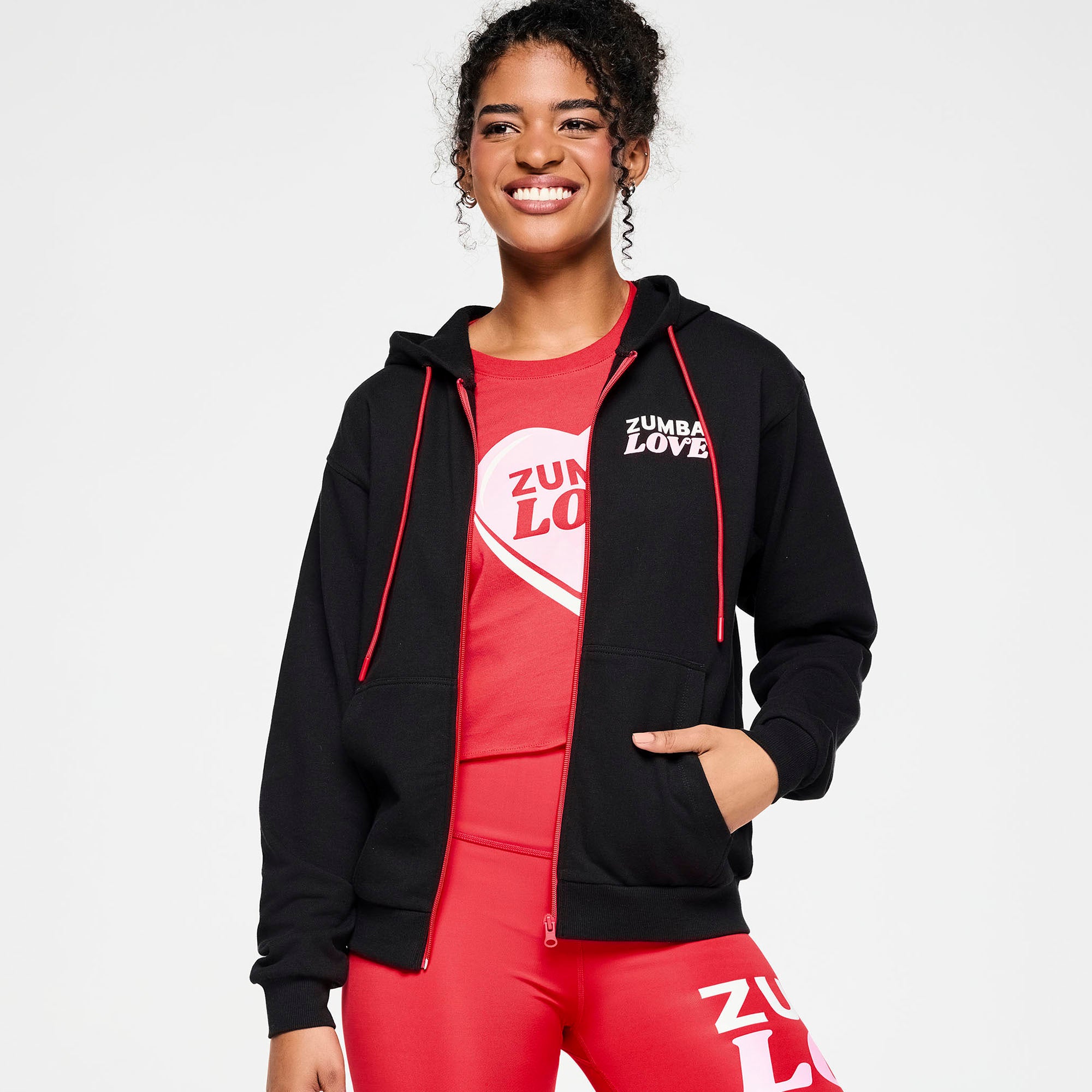Bluza z kapturem Zumba Love Zip Up