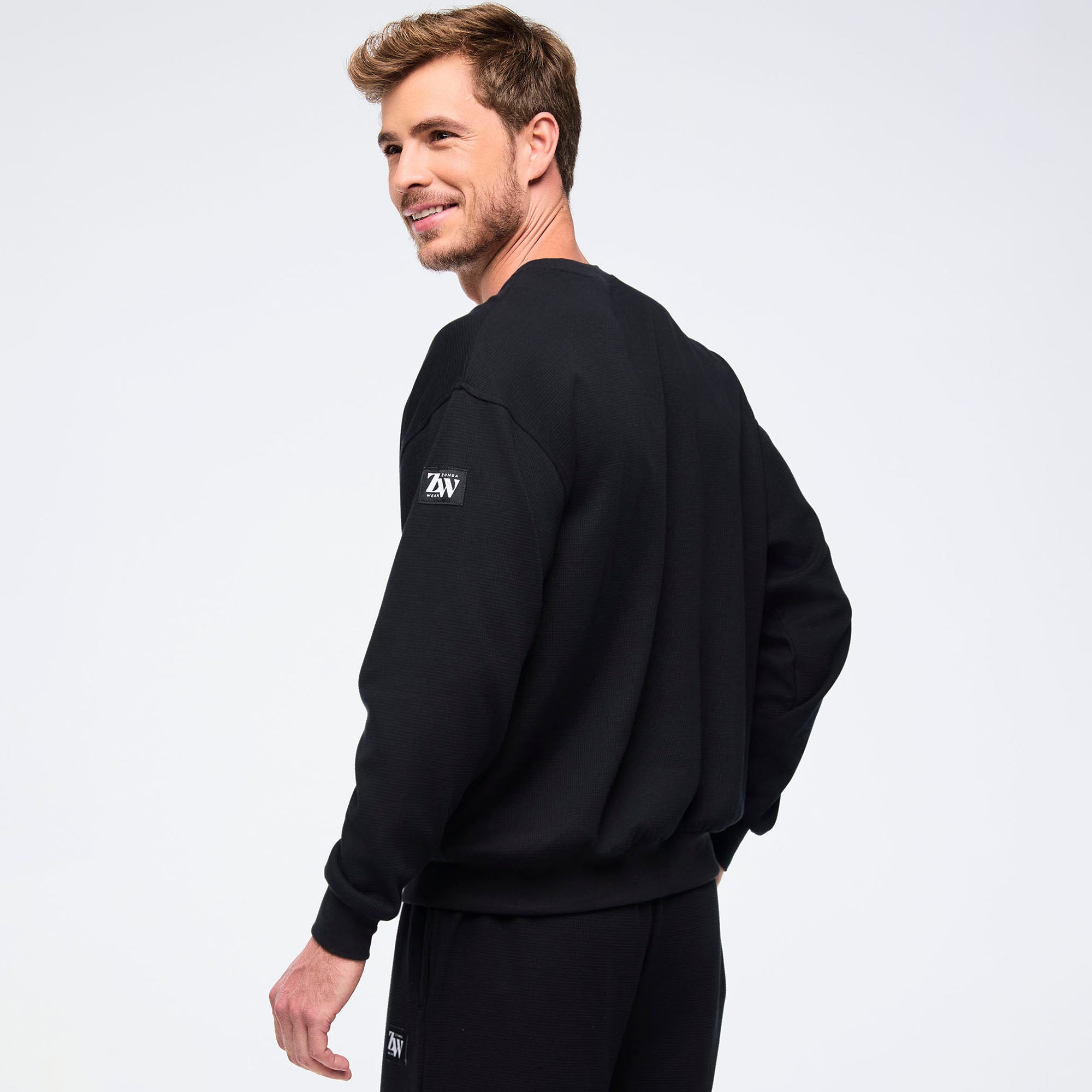 Zumba Haus Waffle oversized sweatshirt