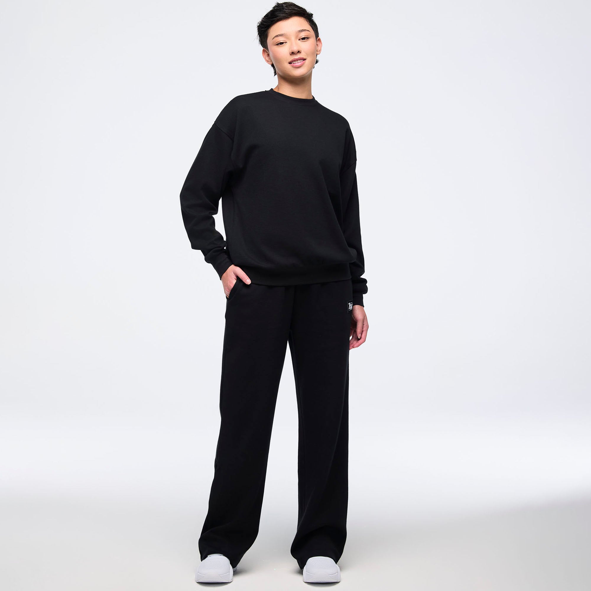 Zumba Haus Waffle oversized sweatshirt