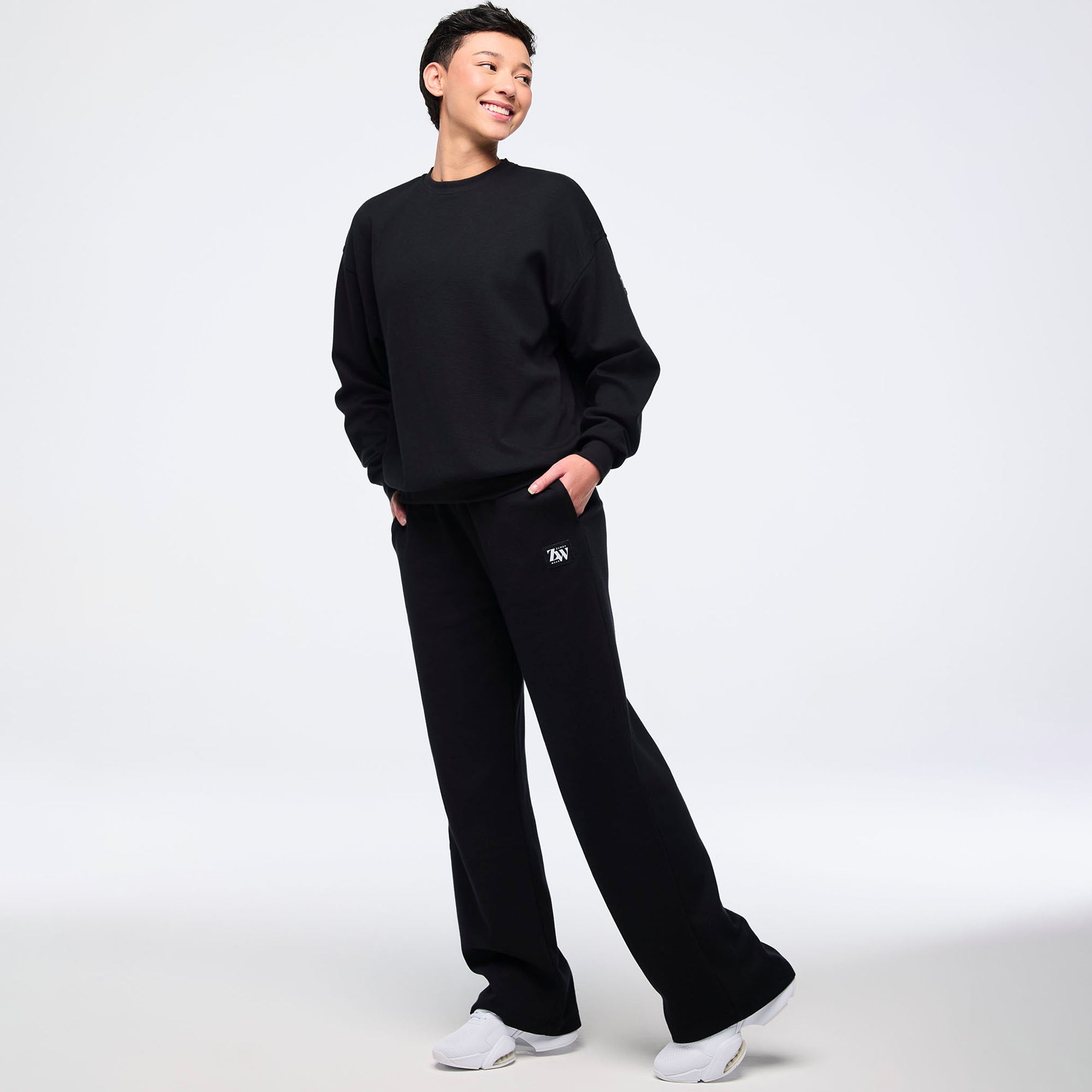 Zumba Haus Waffle oversized sweatshirt