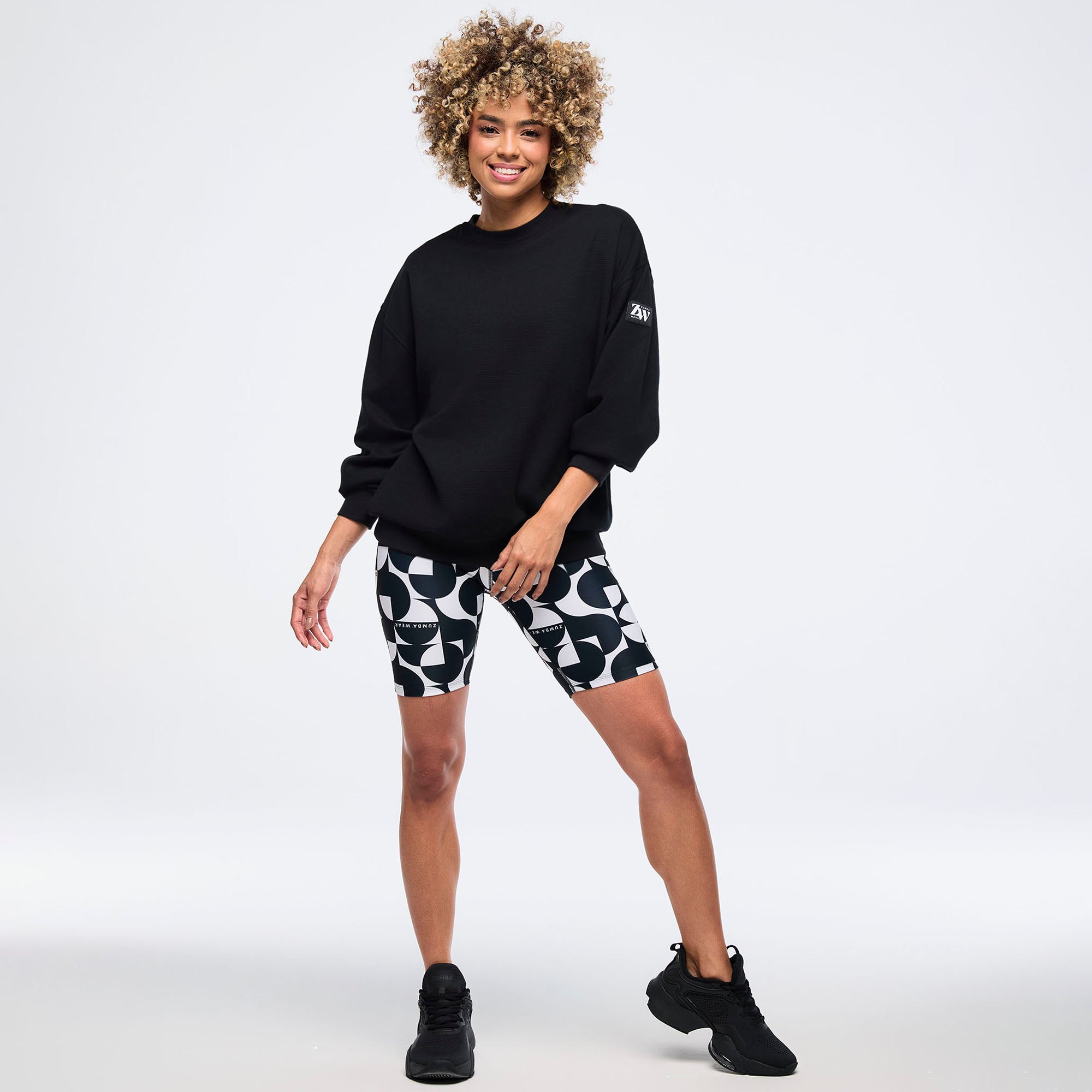 Zumba Haus Waffle oversized sweatshirt