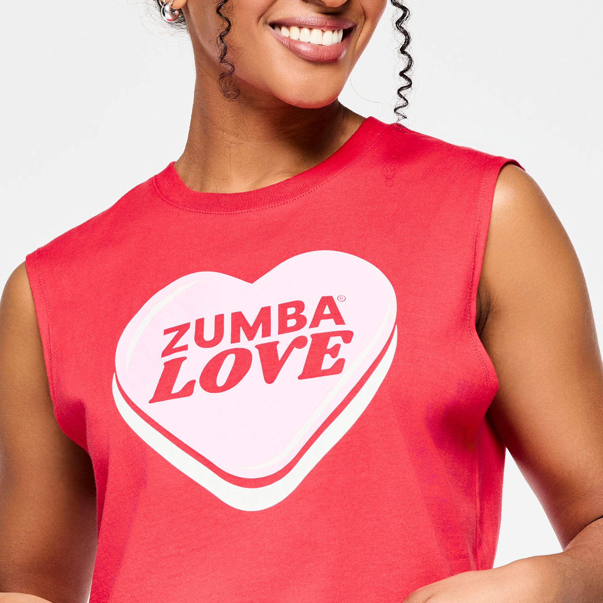 Crop Tank Muscle Zumba Love