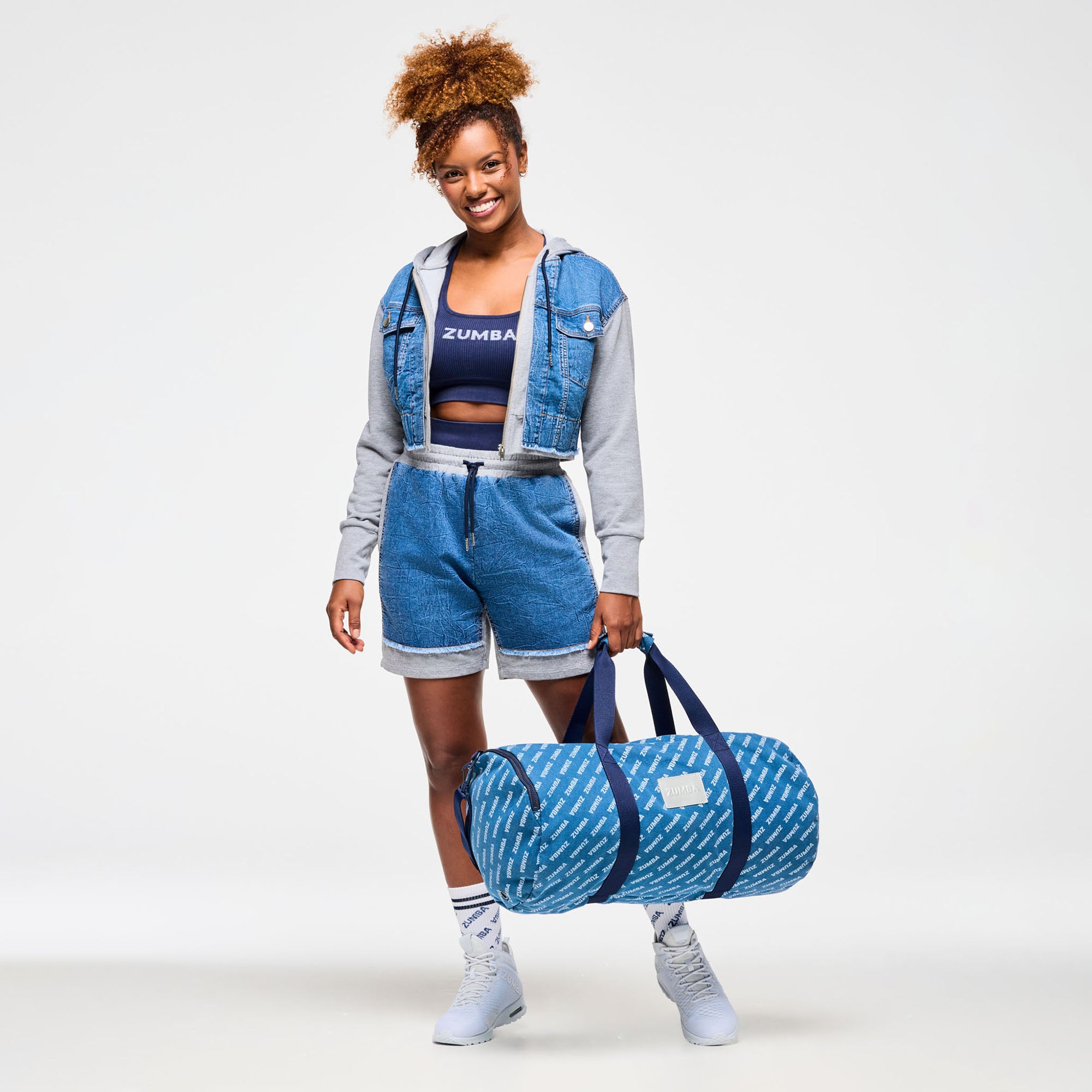 Kurtka crop Zumba Blue Jean
