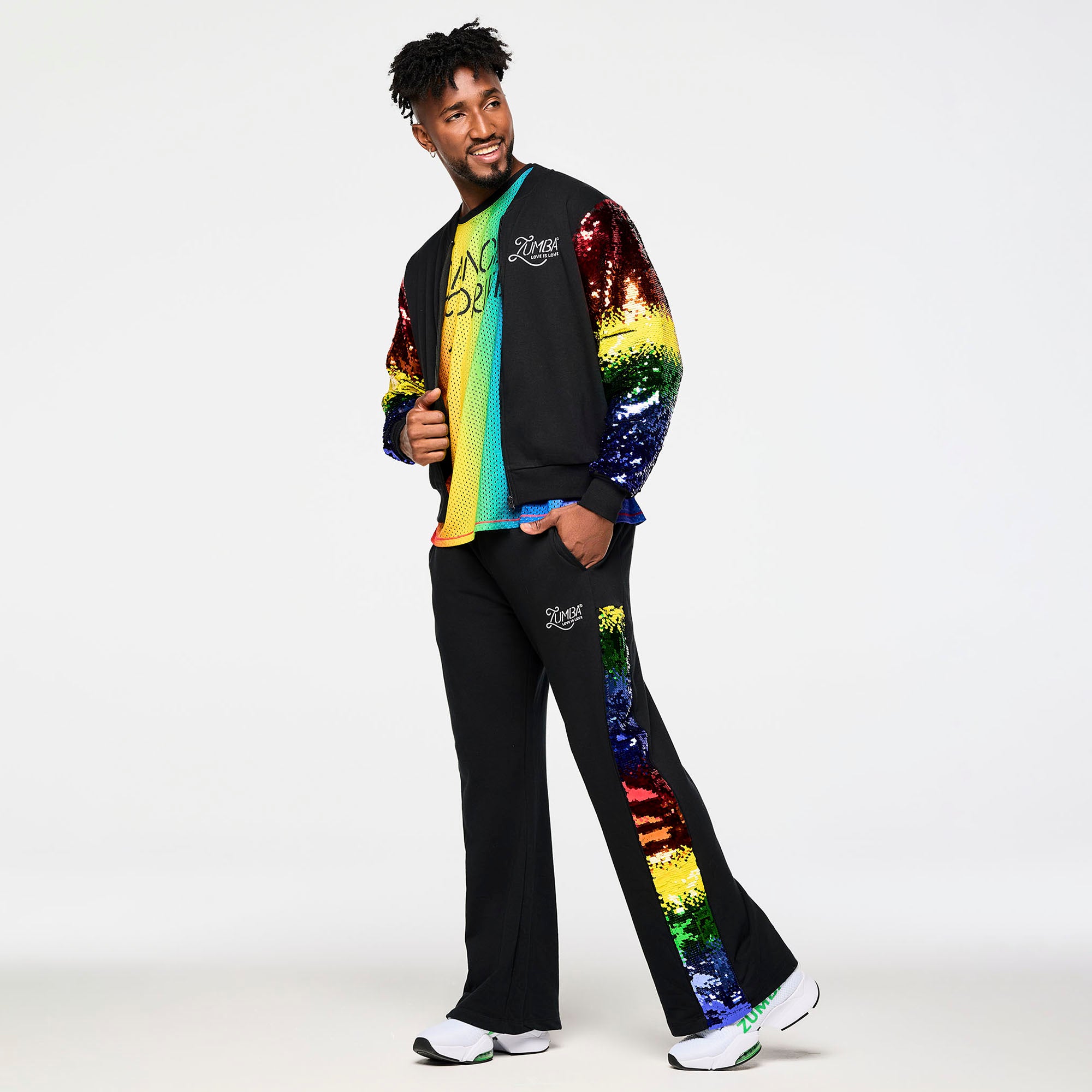 Kurtka Zumba Bomber With Sequin Sleeves