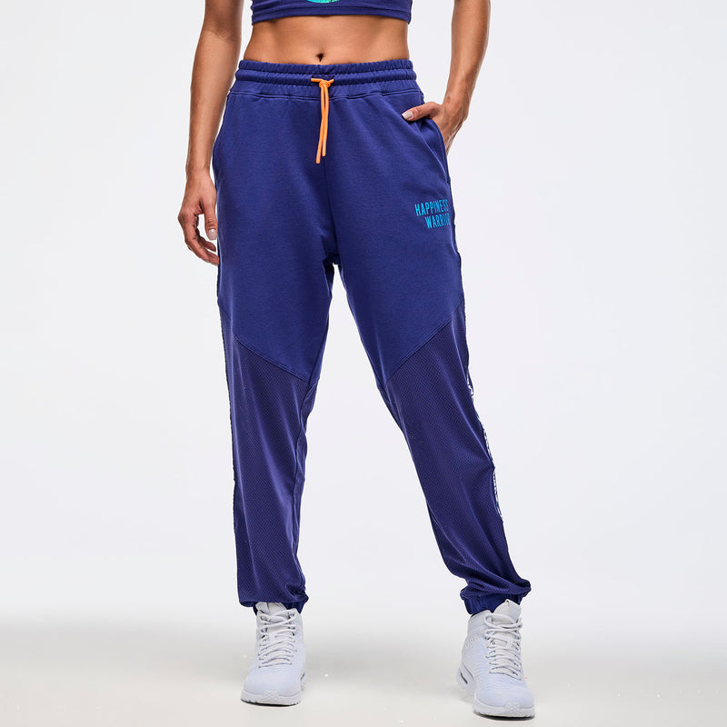 Spodnie z wstawkami z siateczki Zumba Libre