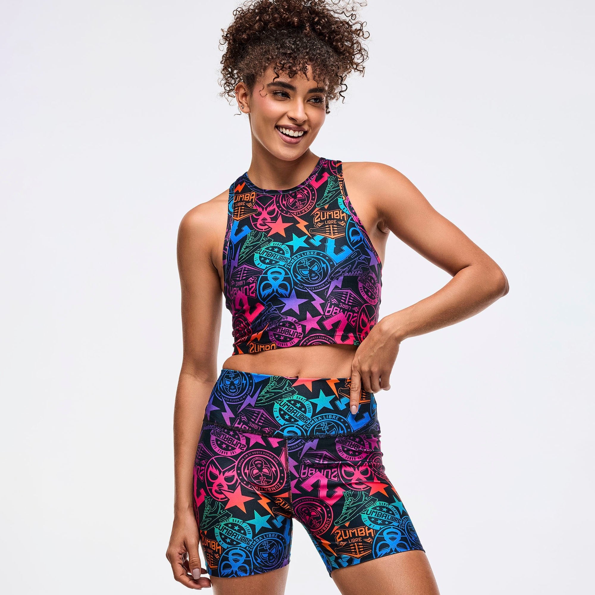 Crop top z wiązaniem Zumba Libre