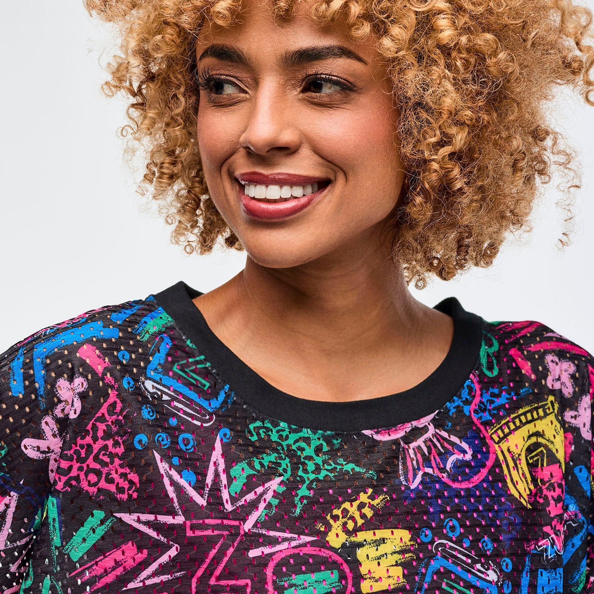 Koszulka z siateczki crop Zumba Sizzlin'