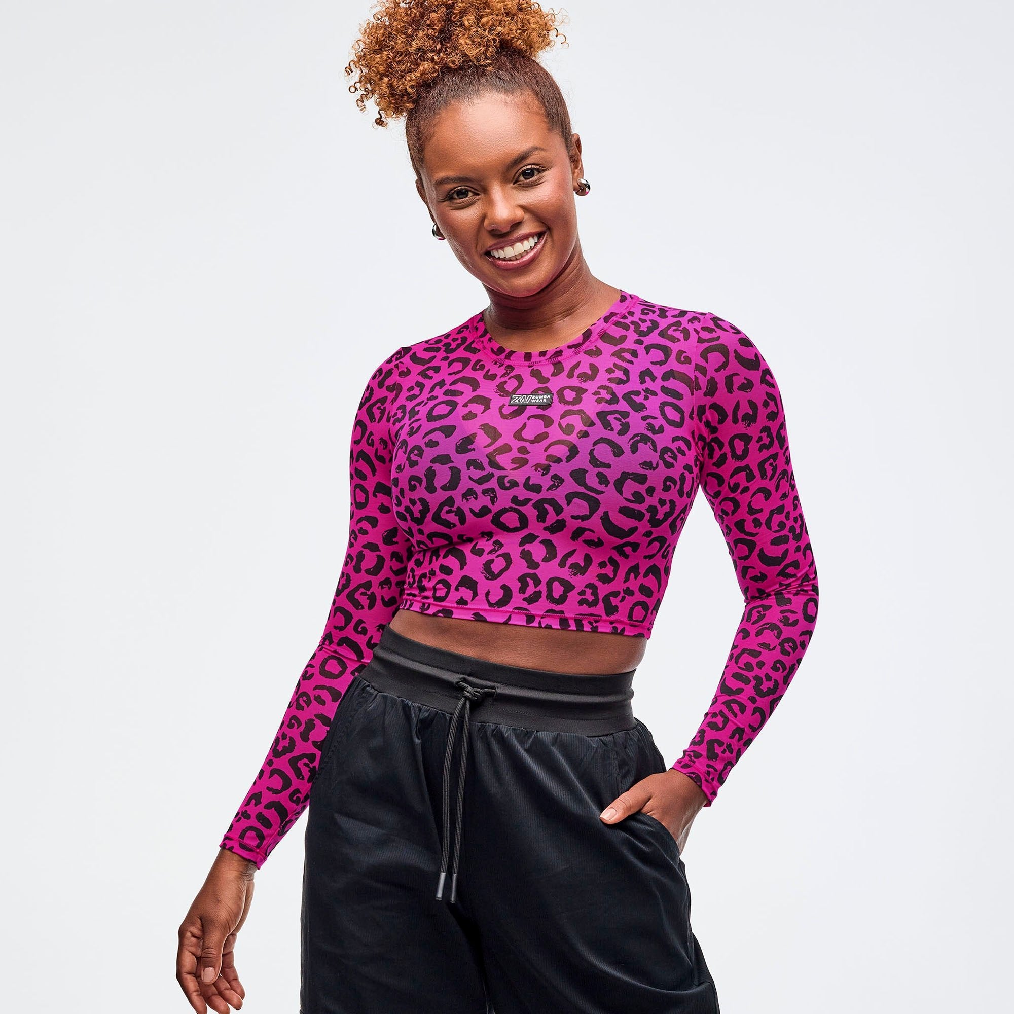 Bluzka z siateczki crop Zumba Sizzlin'