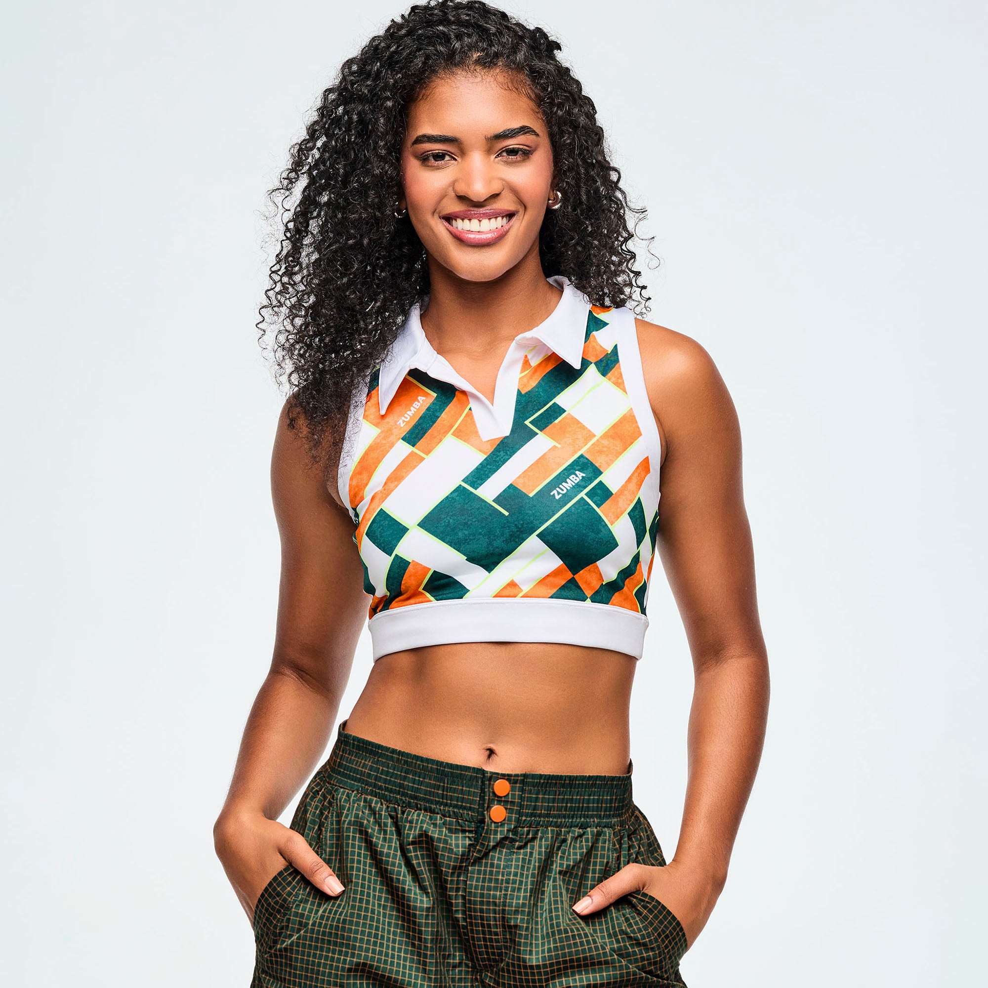 Crop top polo Zumba Class of 2001