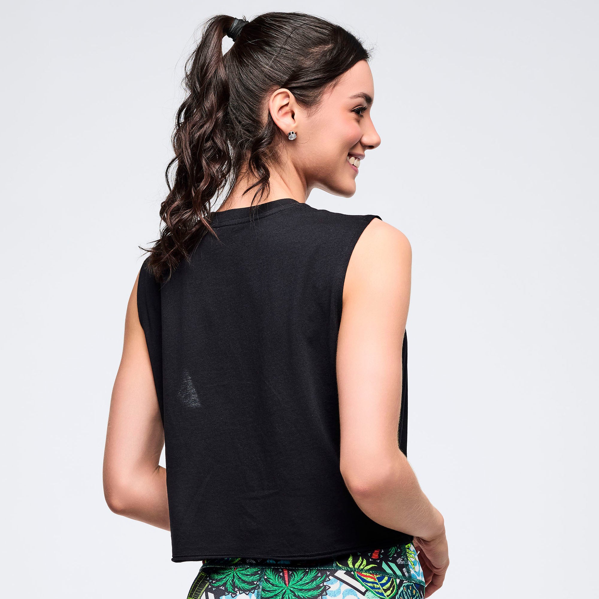 Koszulka crop bez rękawów Zumba Latin Movement