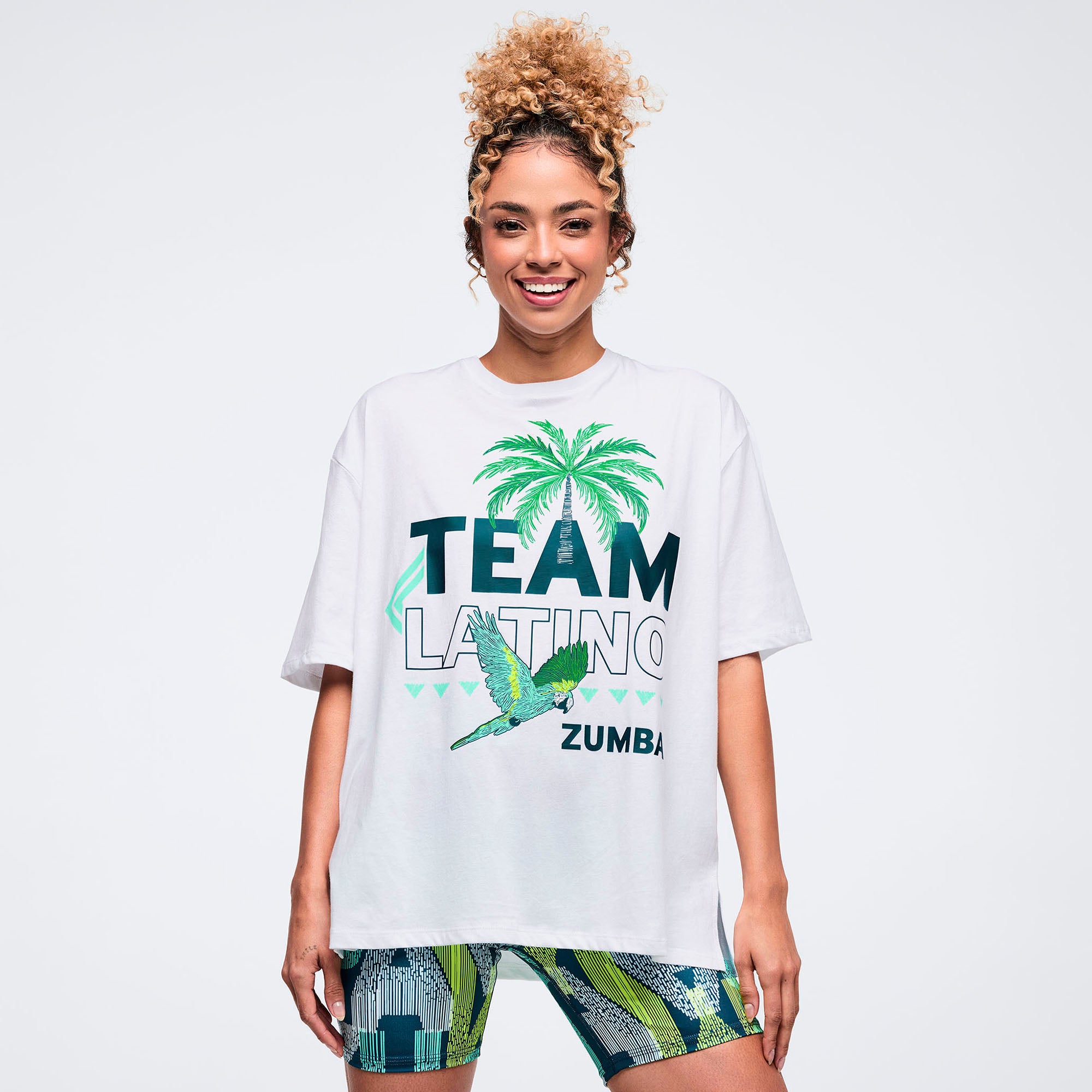 Koszulka z rozcięciami Zumba Latin Movement