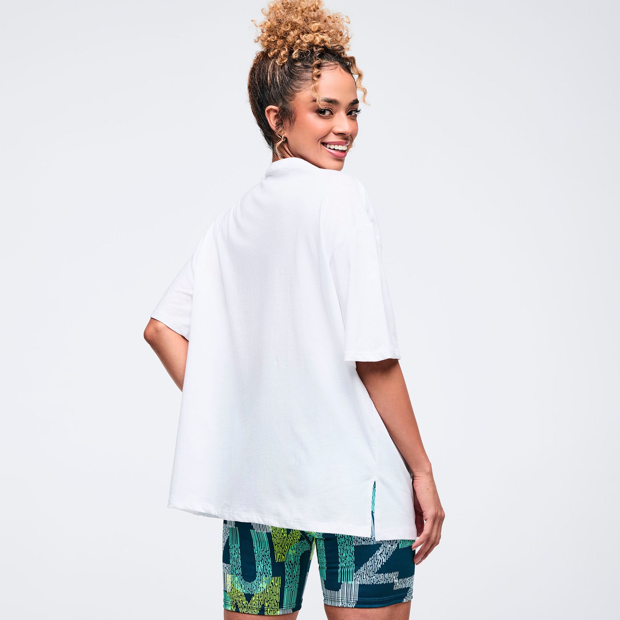 Koszulka z rozcięciami Zumba Latin Movement