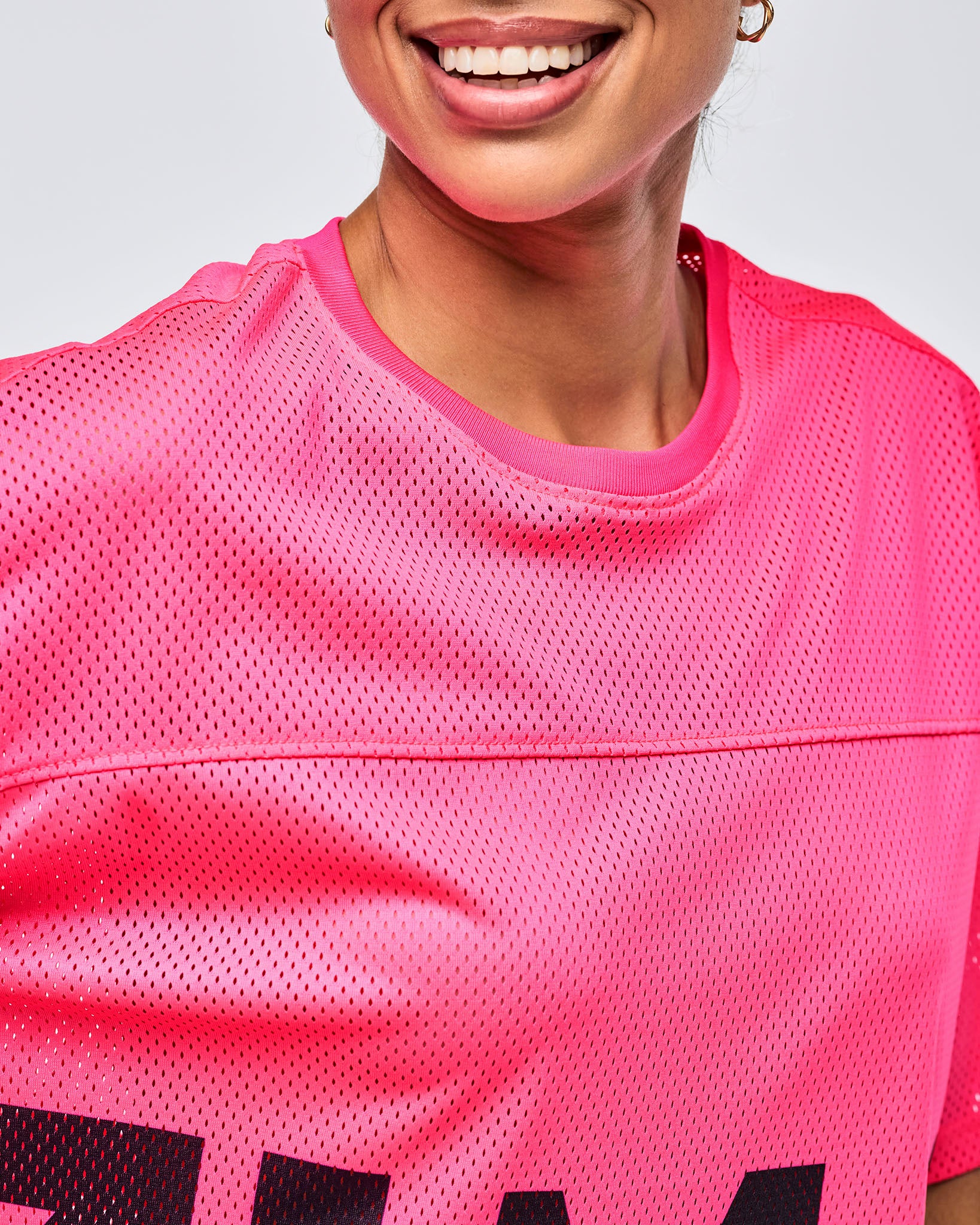 Koszulka crop mesh Zumba Neon
