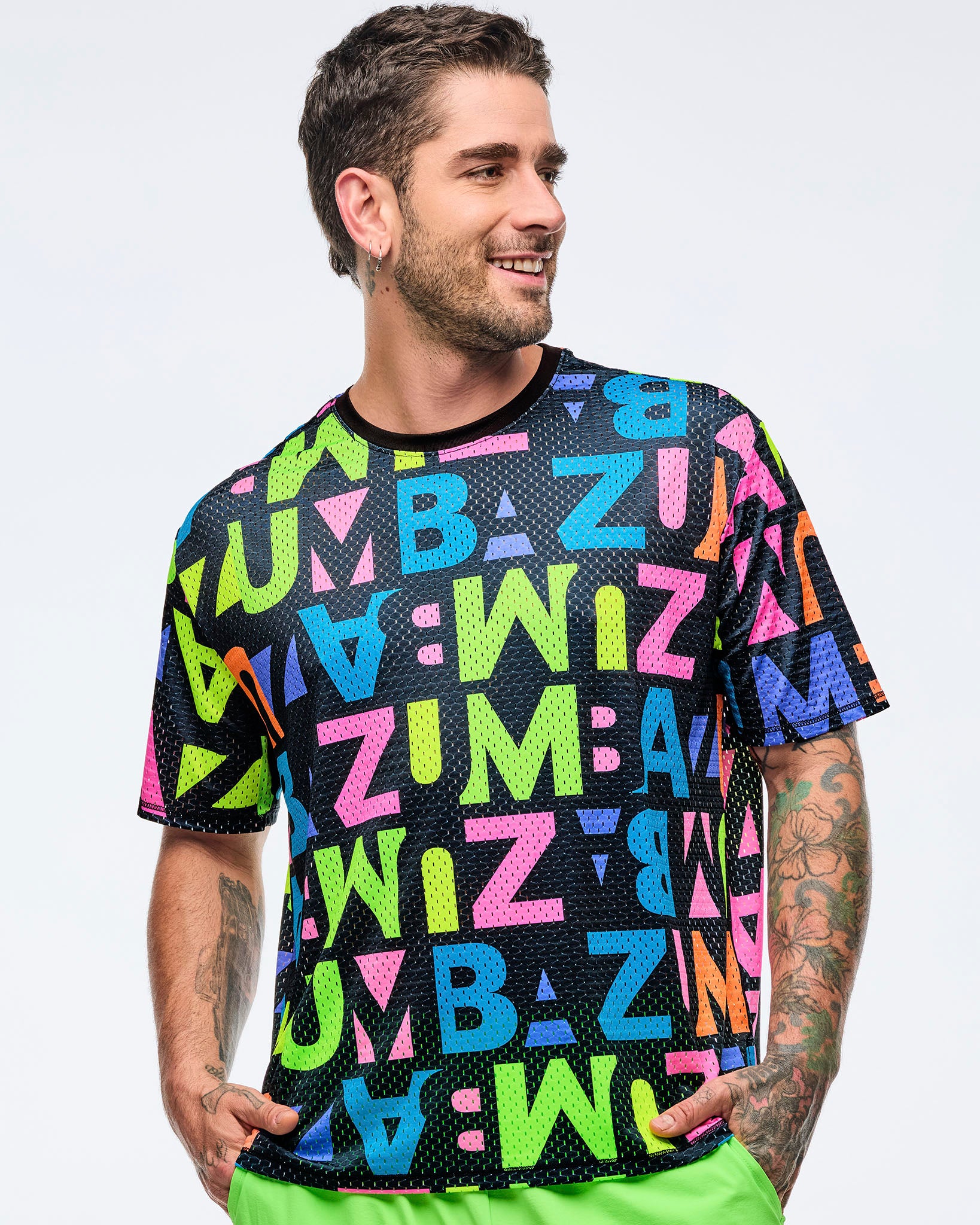 Koszulka unisex mesh Zumba Neon