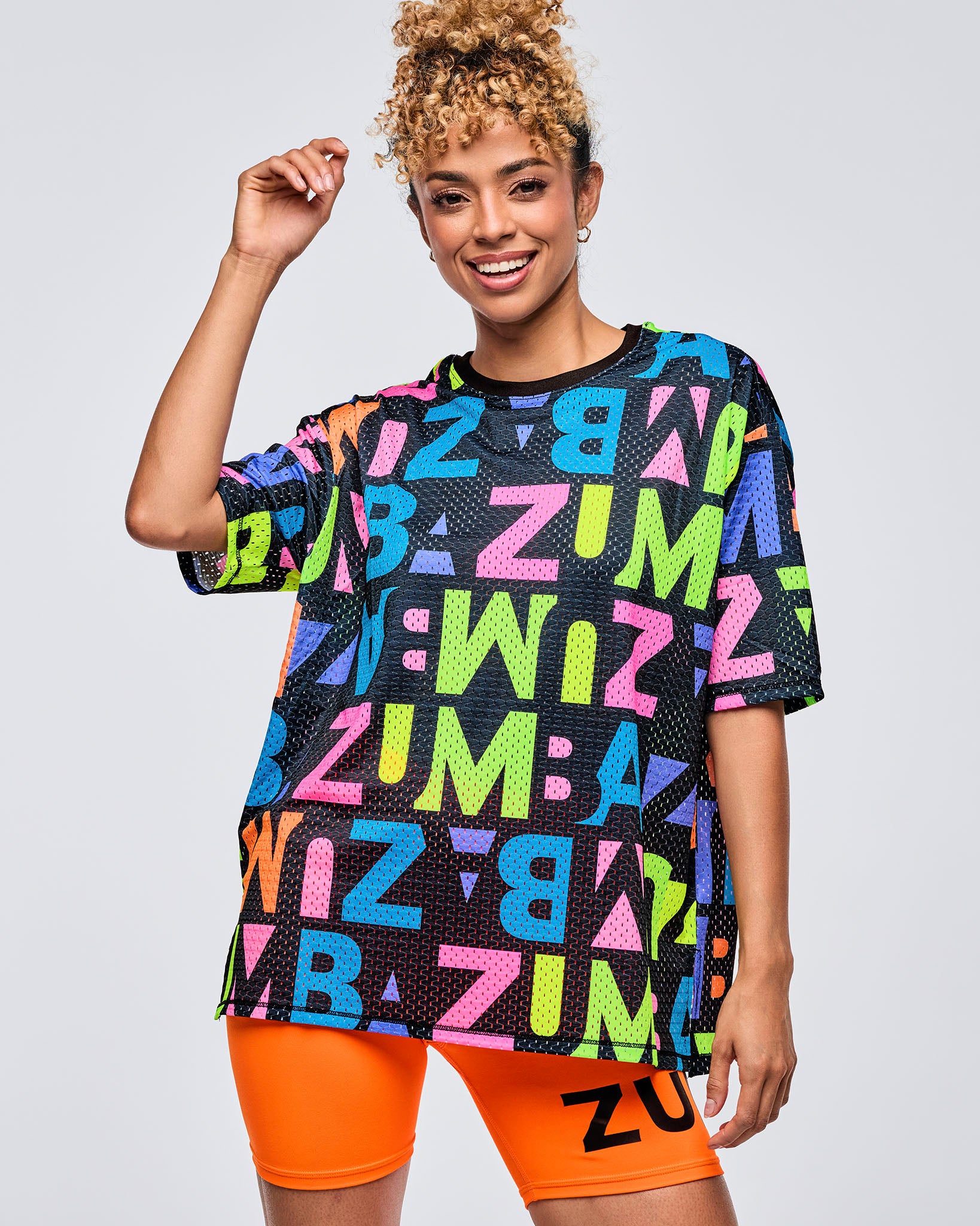 Koszulka unisex mesh Zumba Neon