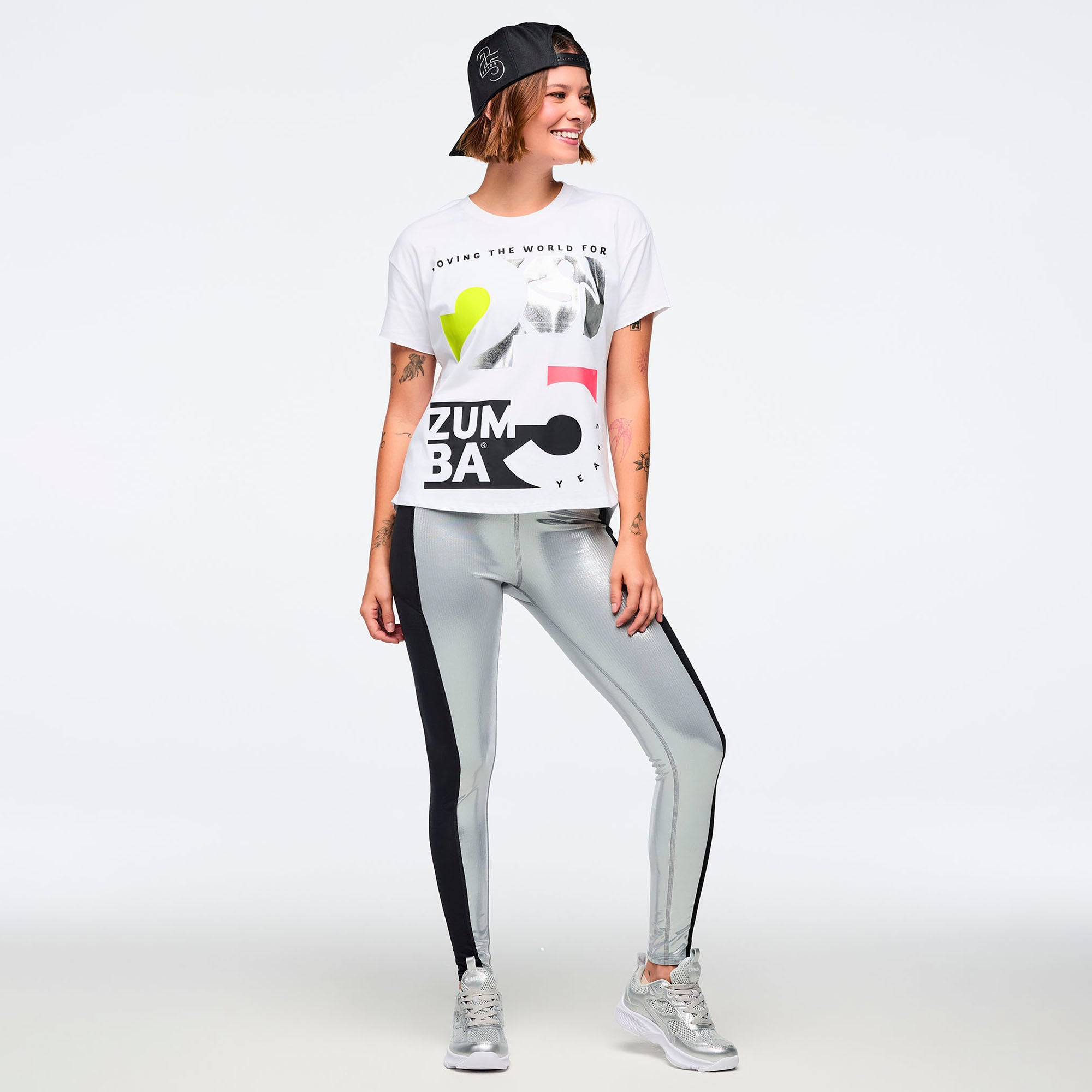 Biały T-shirt z nadrukiem
