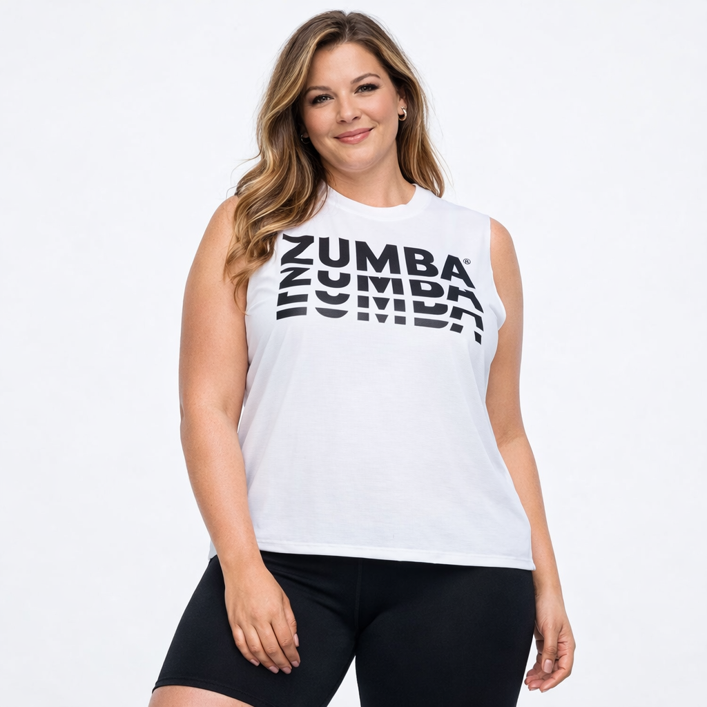 Koszulka z siatki bez rękawów Zumba Basic