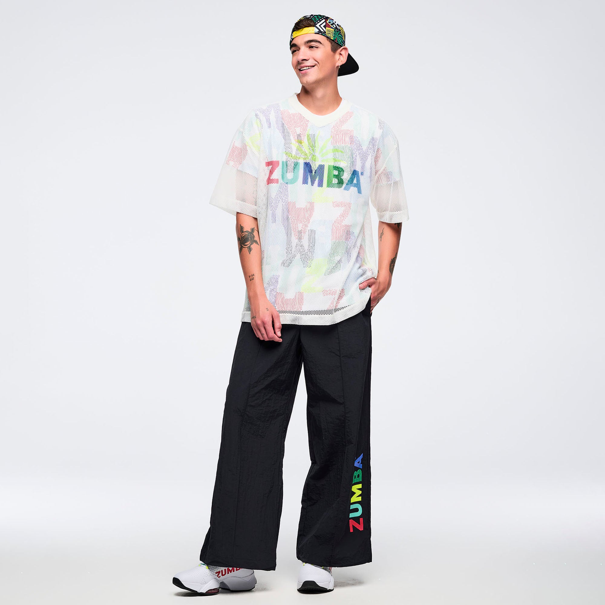 Koszulka oversize z siatki Zumba Latin Movement